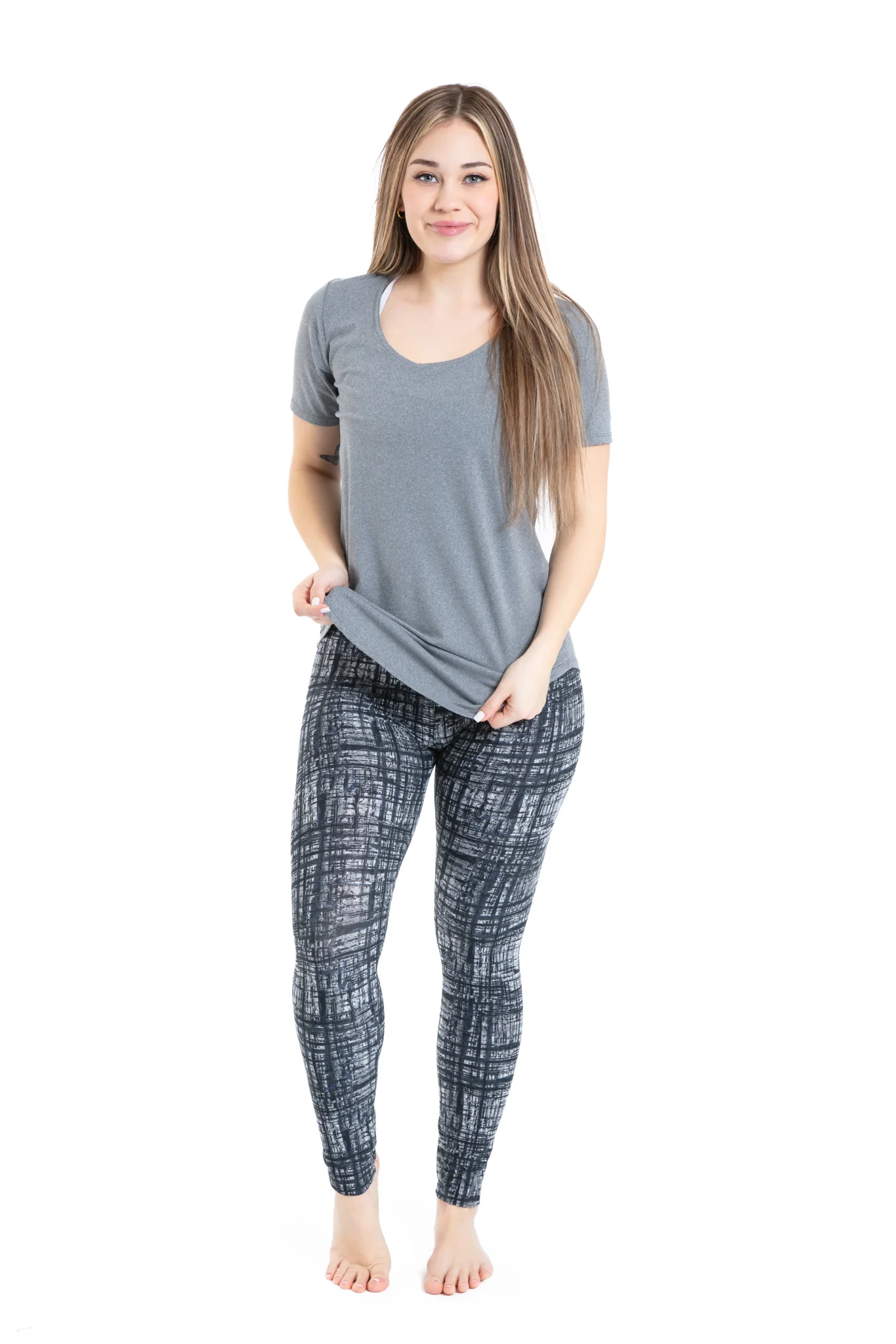 B&W Abstract - All Season Leggings - Image 2