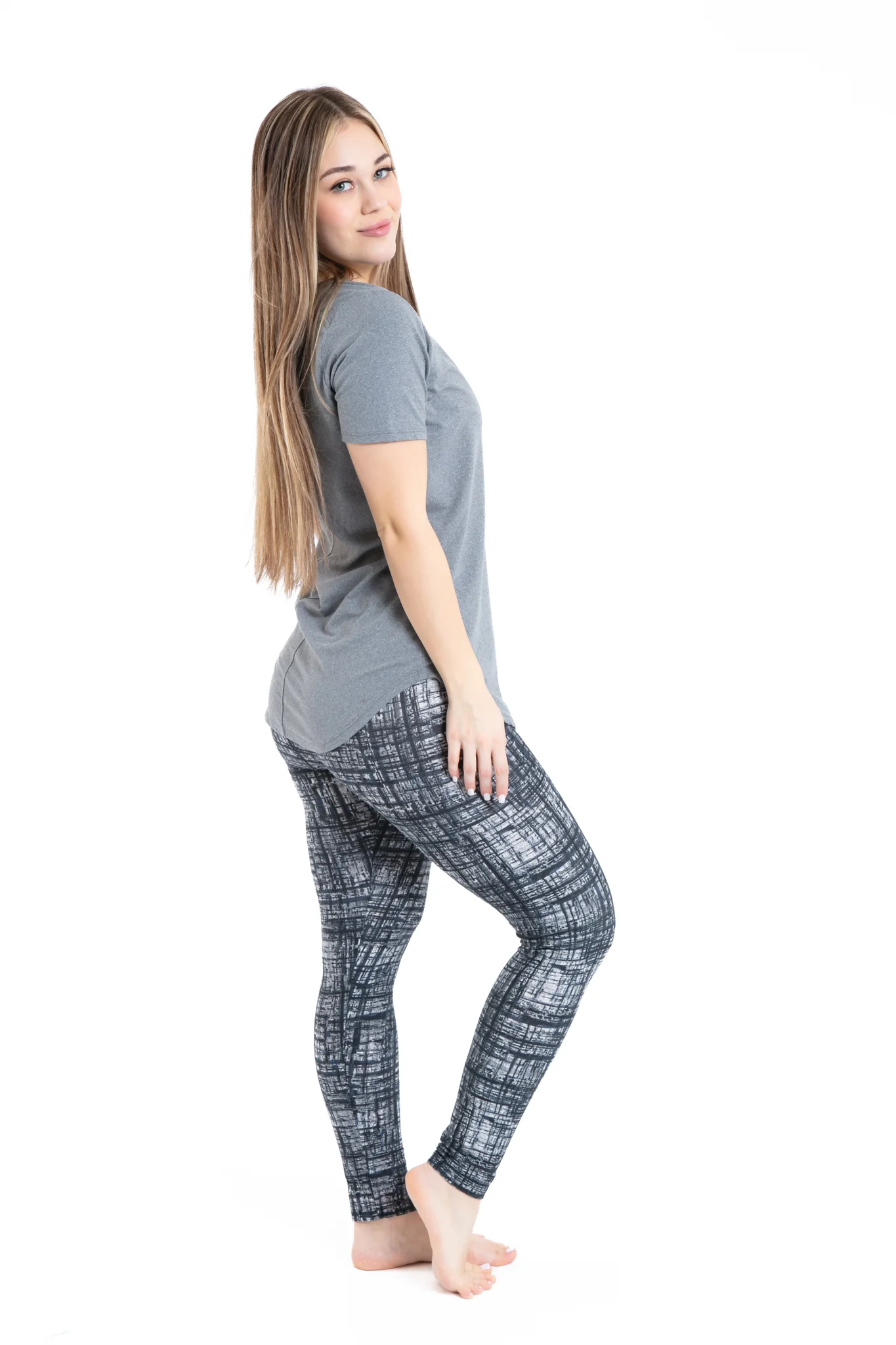 B&W Abstract - All Season Leggings - Image 3