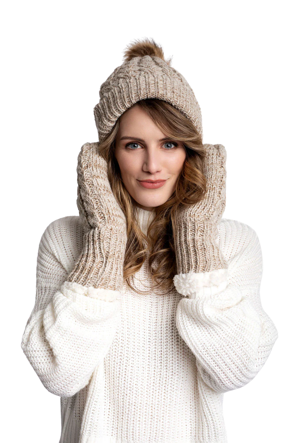 Beige - Cozy Lined Hat - Image 3