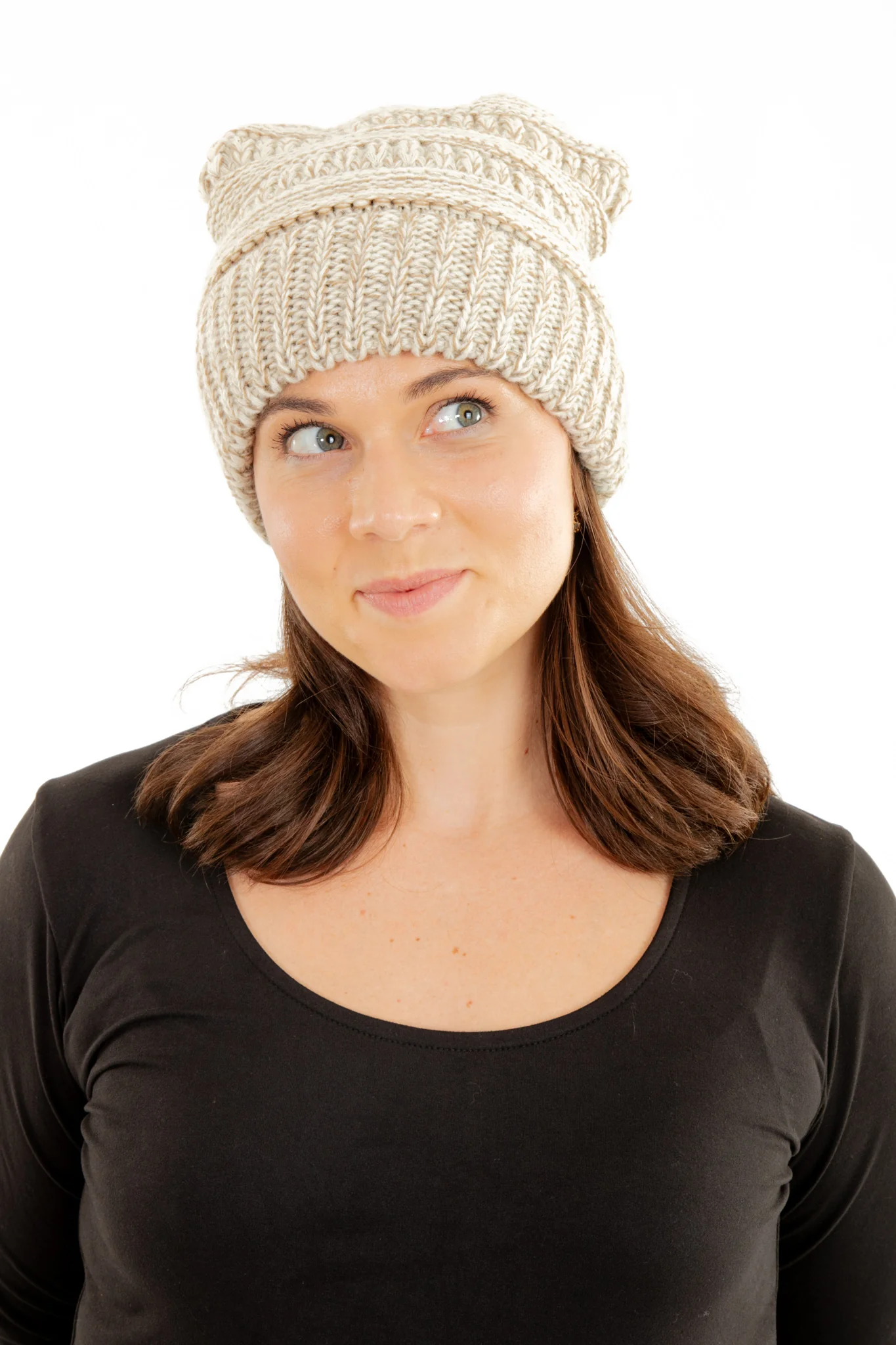 Beige - Cozy Slouchy Beanie - Image 5