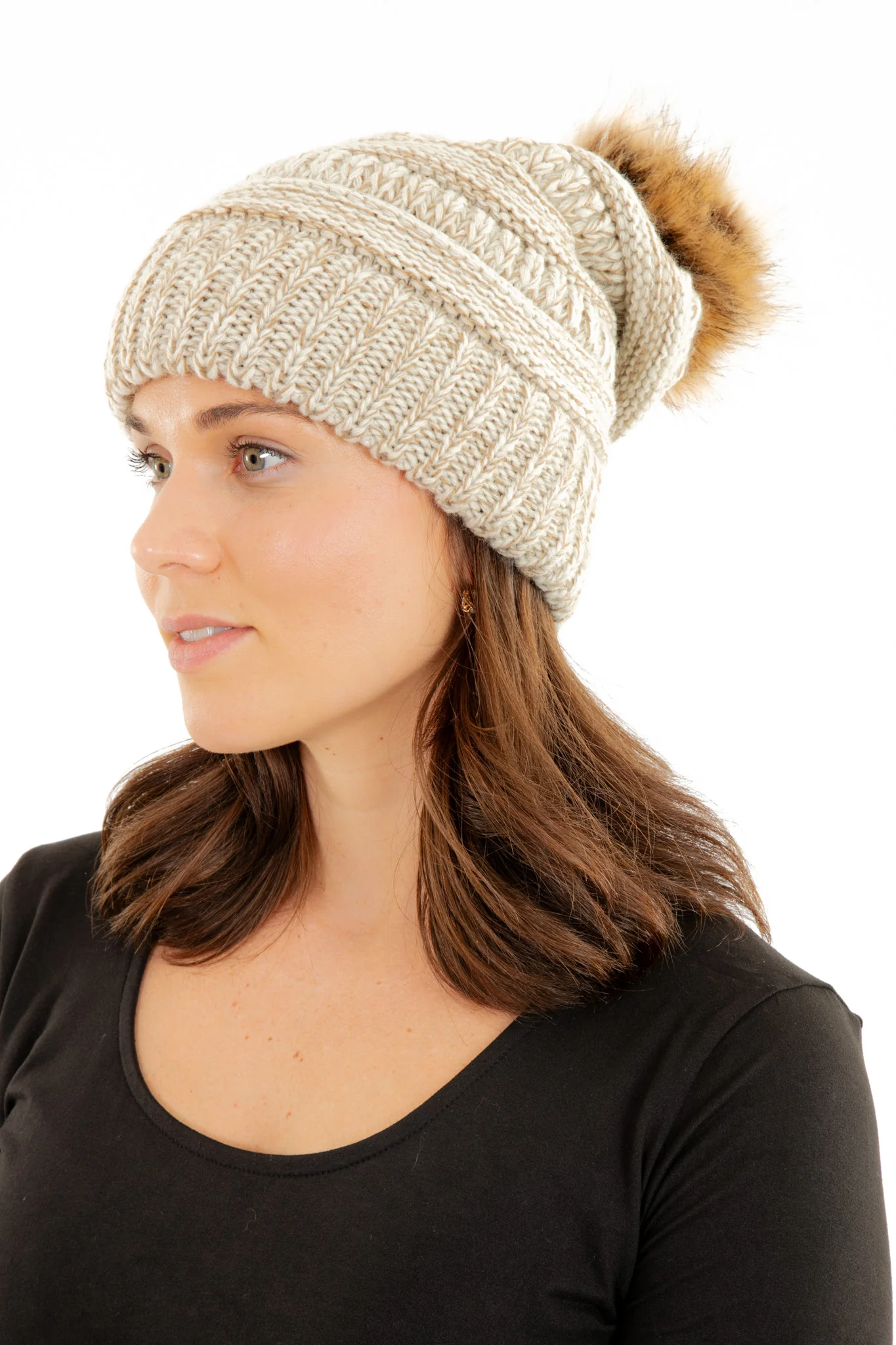 Beige - Cozy Slouchy Beanie - Image 8