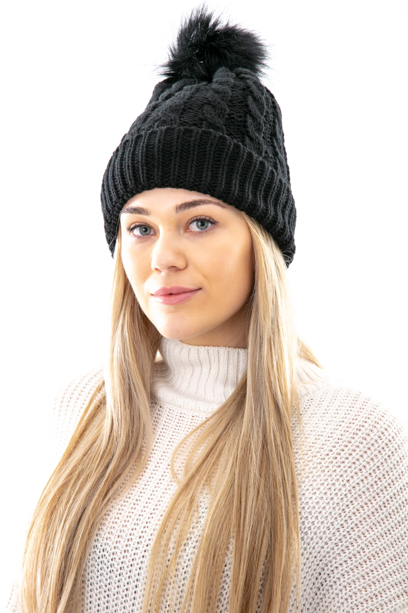 Black - Cozy Lined Hat - Image 5