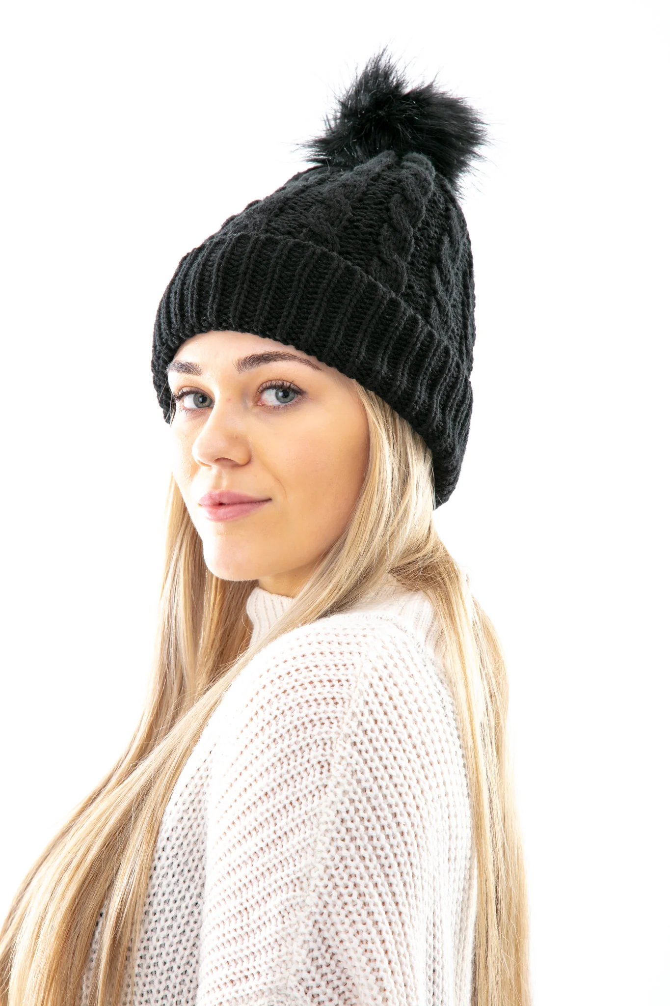 Black - Cozy Lined Hat - Image 6