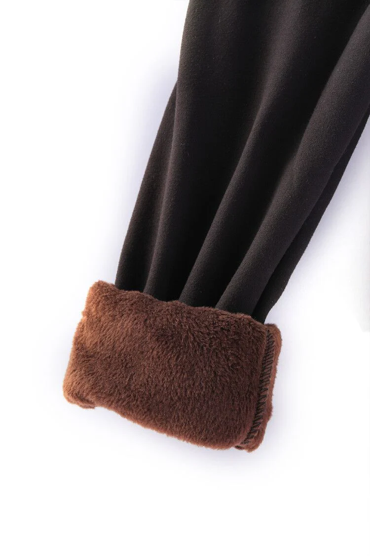 Black - Cozy Lined Leggings - Image 8