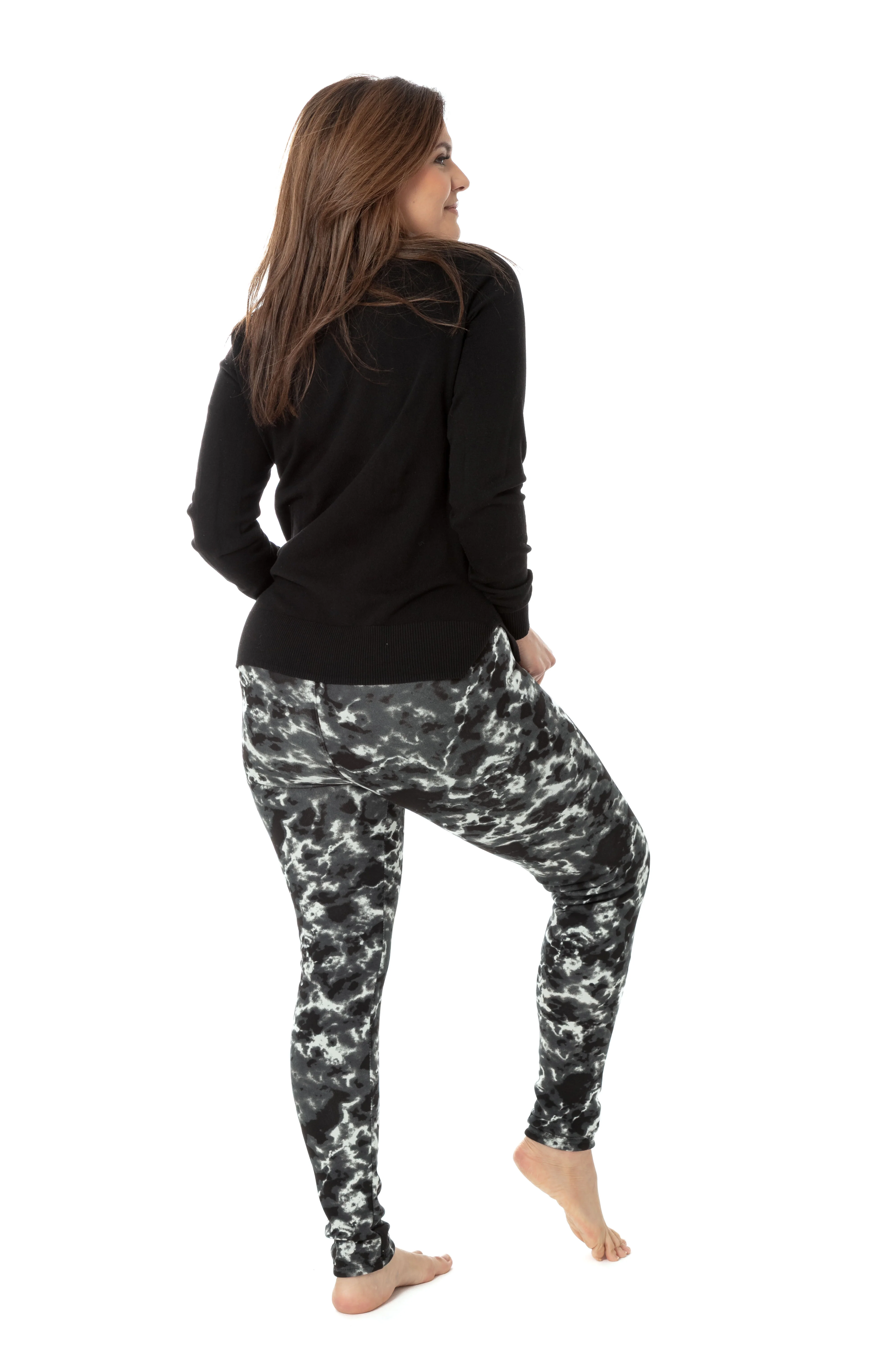 Black Dye - Cozy Lined Leggings - Image 5