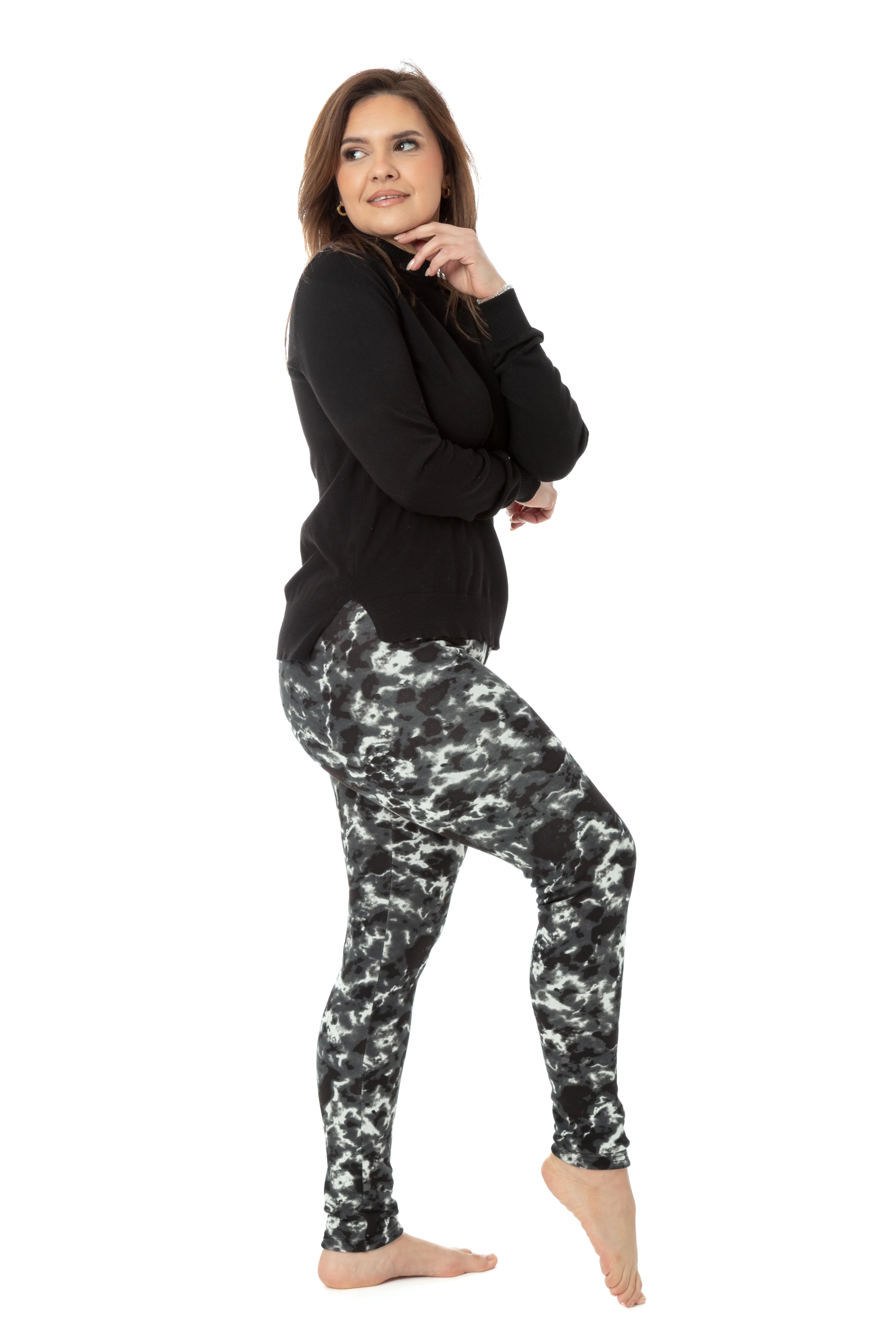 Black Dye - Cozy Lined Leggings - Image 7