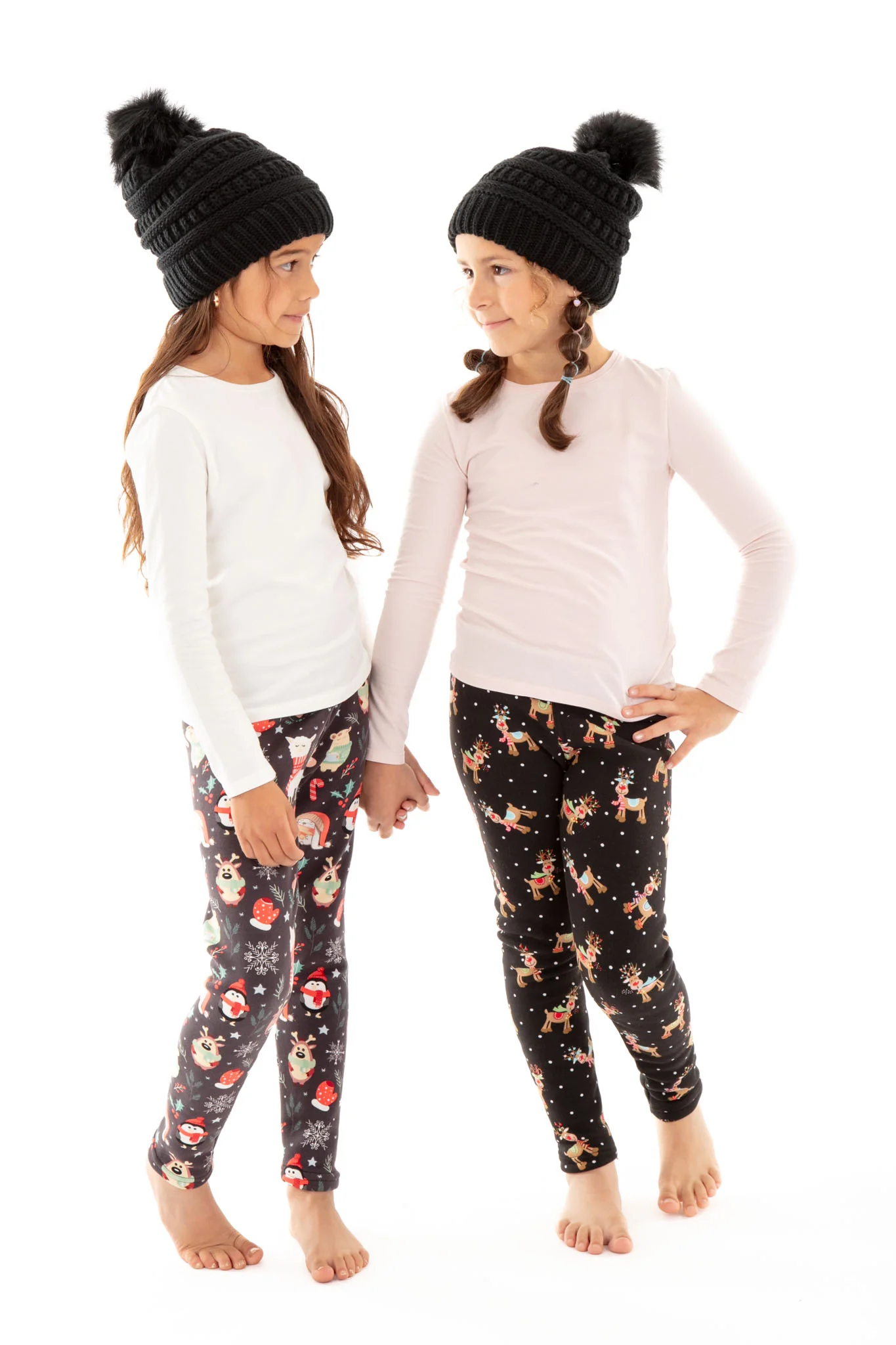 Black - Kid's Cozy Slouchy Beanie - Image 2