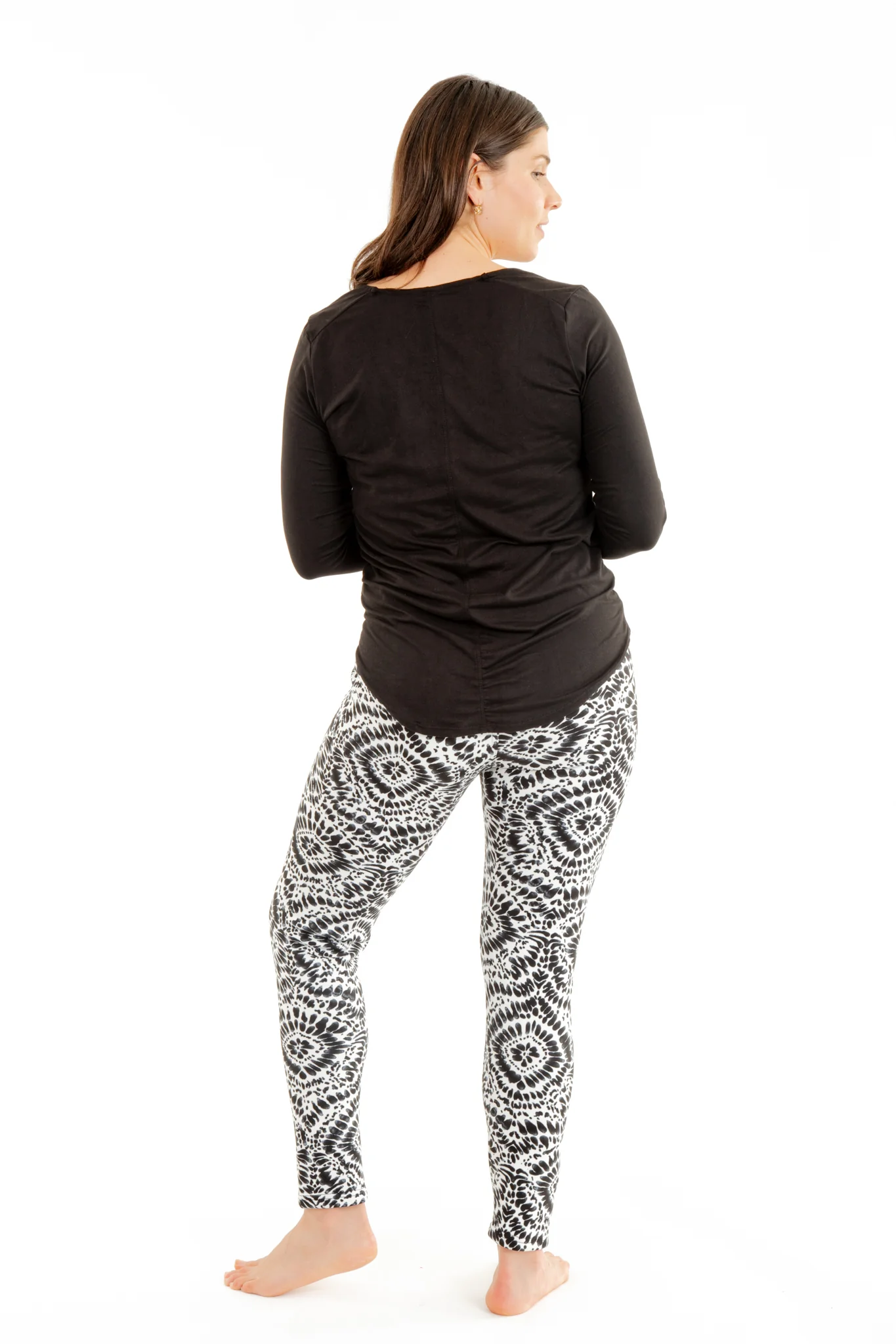 Black Splash - Cozy Lined Leggings - Image 4