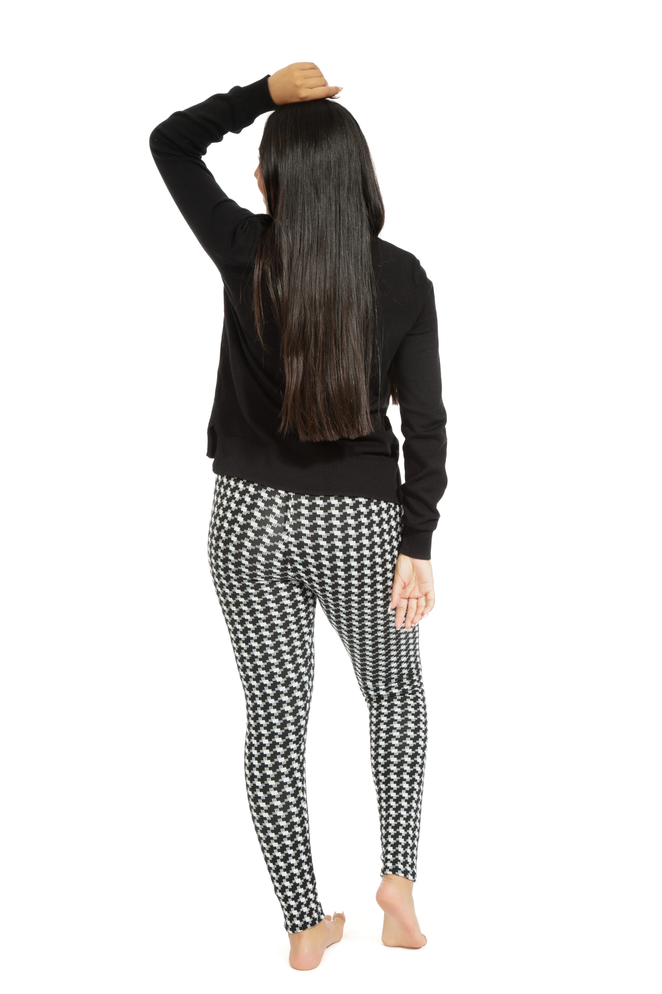 Black Xcross - Cozy Lined Leggings - Image 4