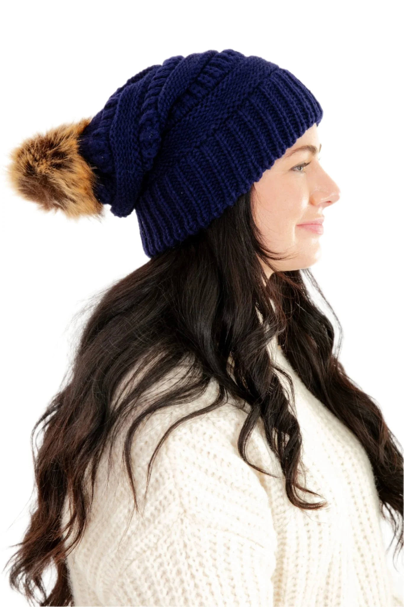 Blue - Cozy Slouchy Beanie - Image 2
