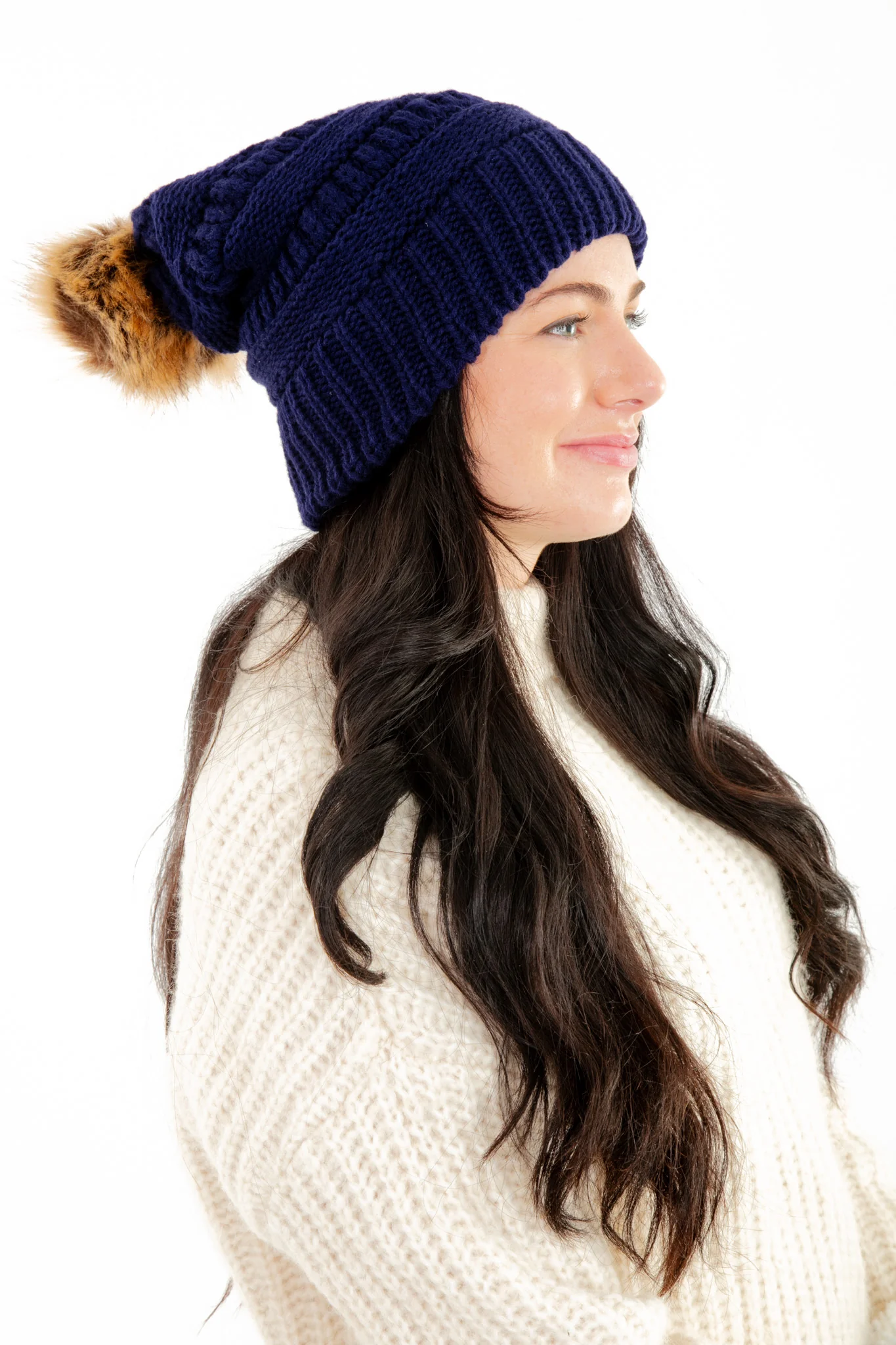 Blue - Cozy Slouchy Beanie - Image 5