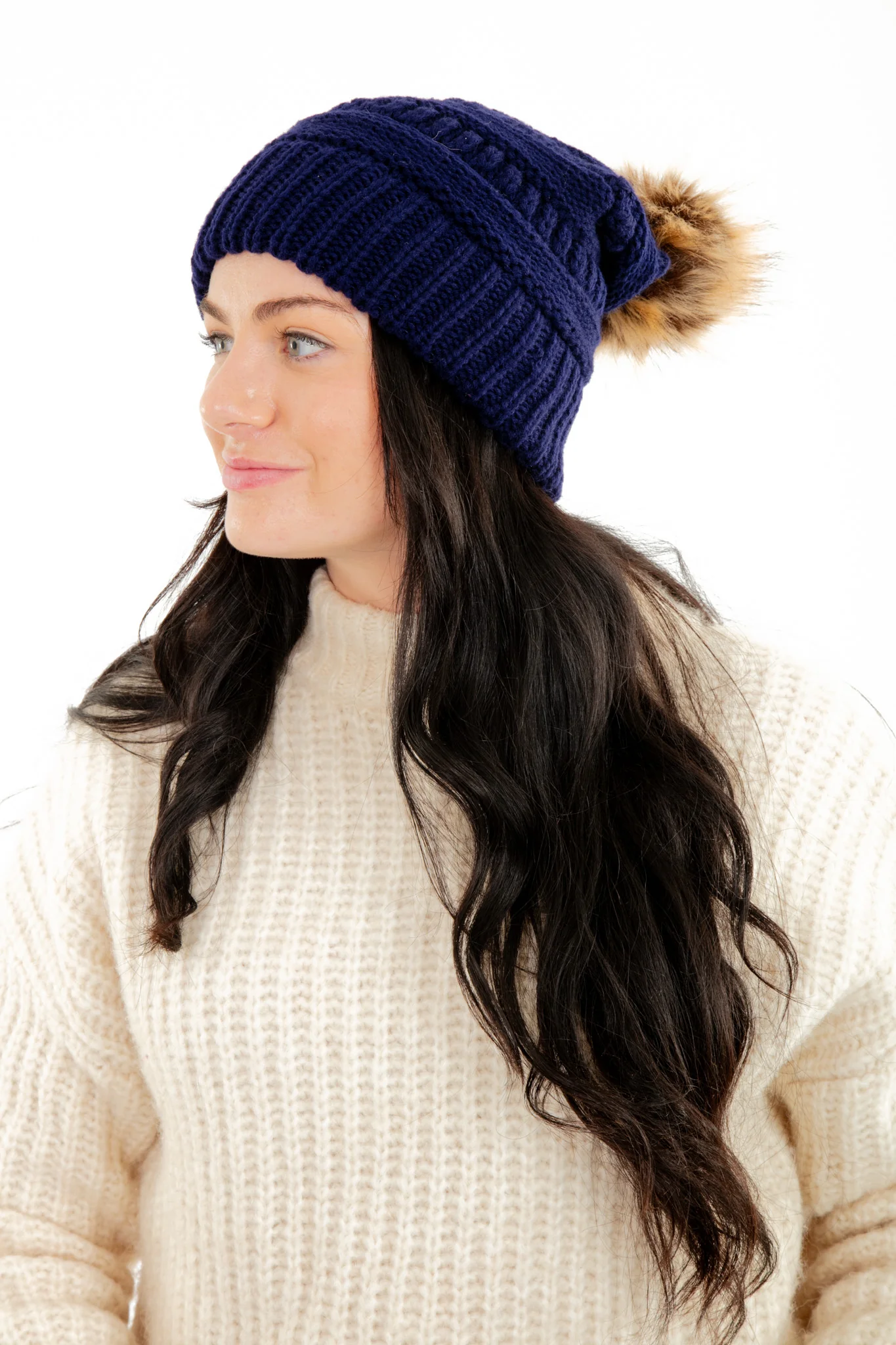 Blue - Cozy Slouchy Beanie - Image 7