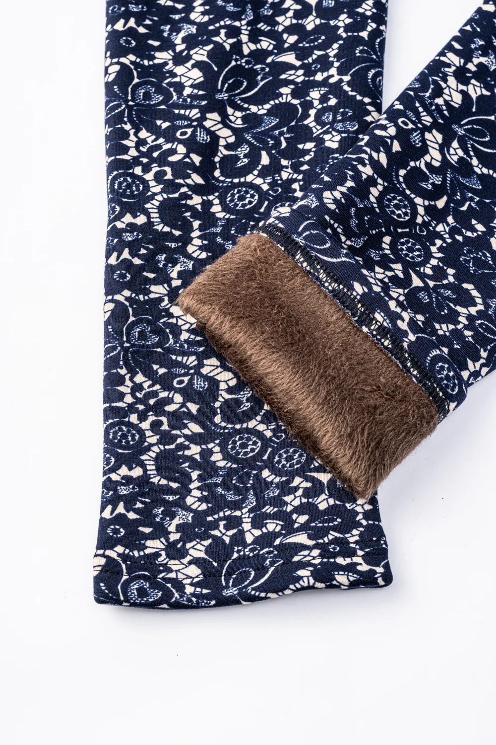 Blue Pattern - Cozy Lined Leggings - Image 6