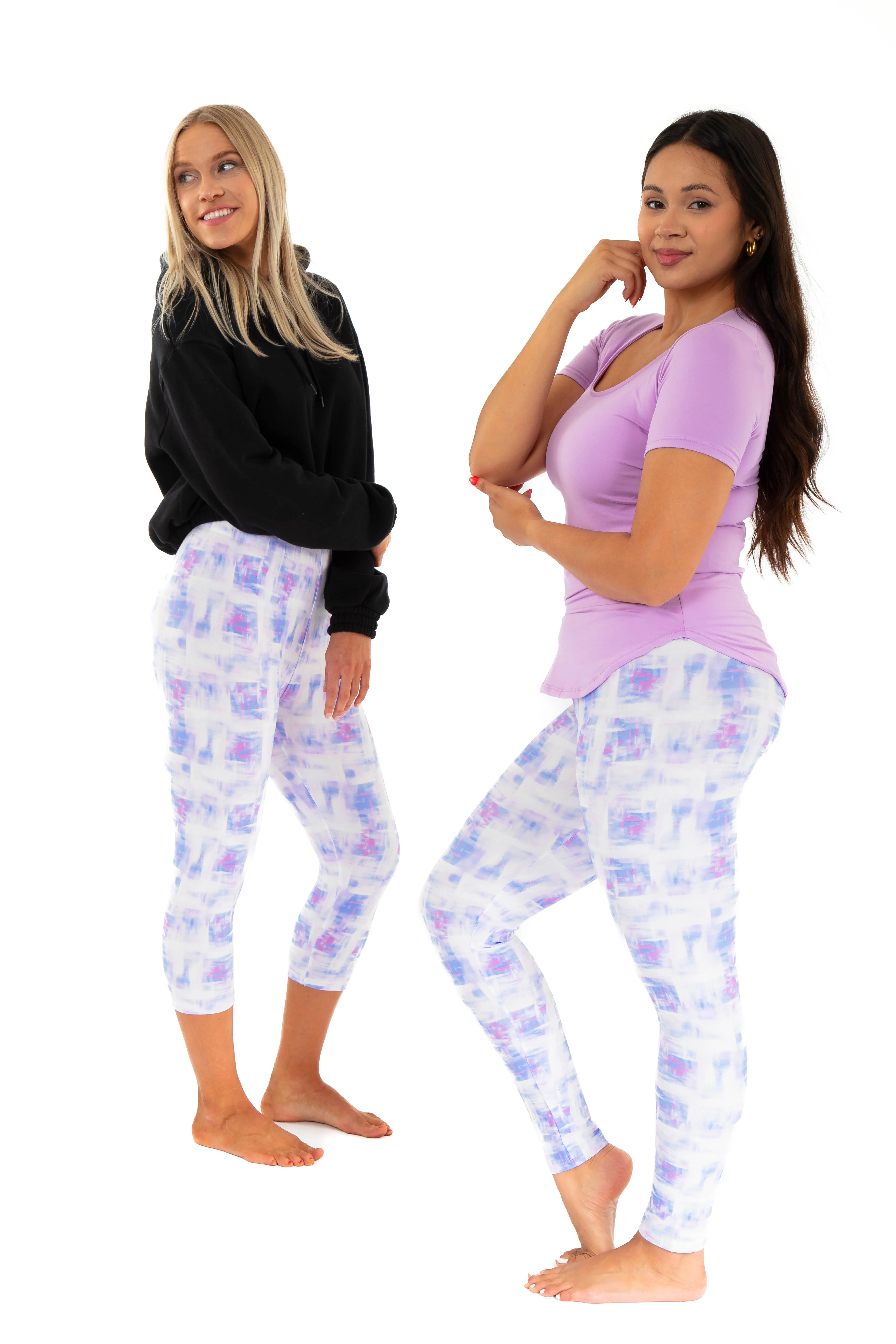 Blue & Pink Colored - All Season Leggings - Image 6