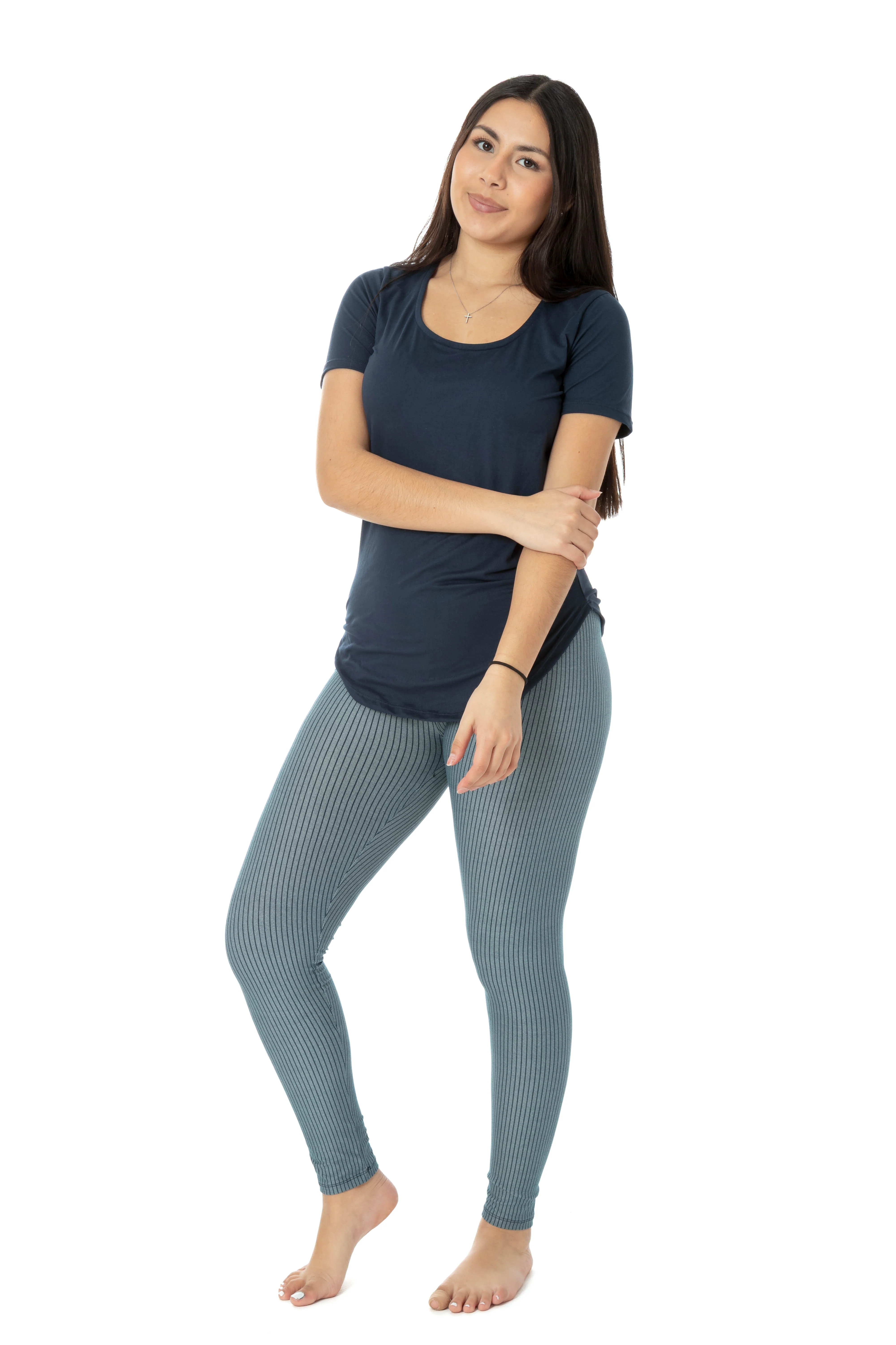 Blue Stripes - All Season Leggings - Image 6
