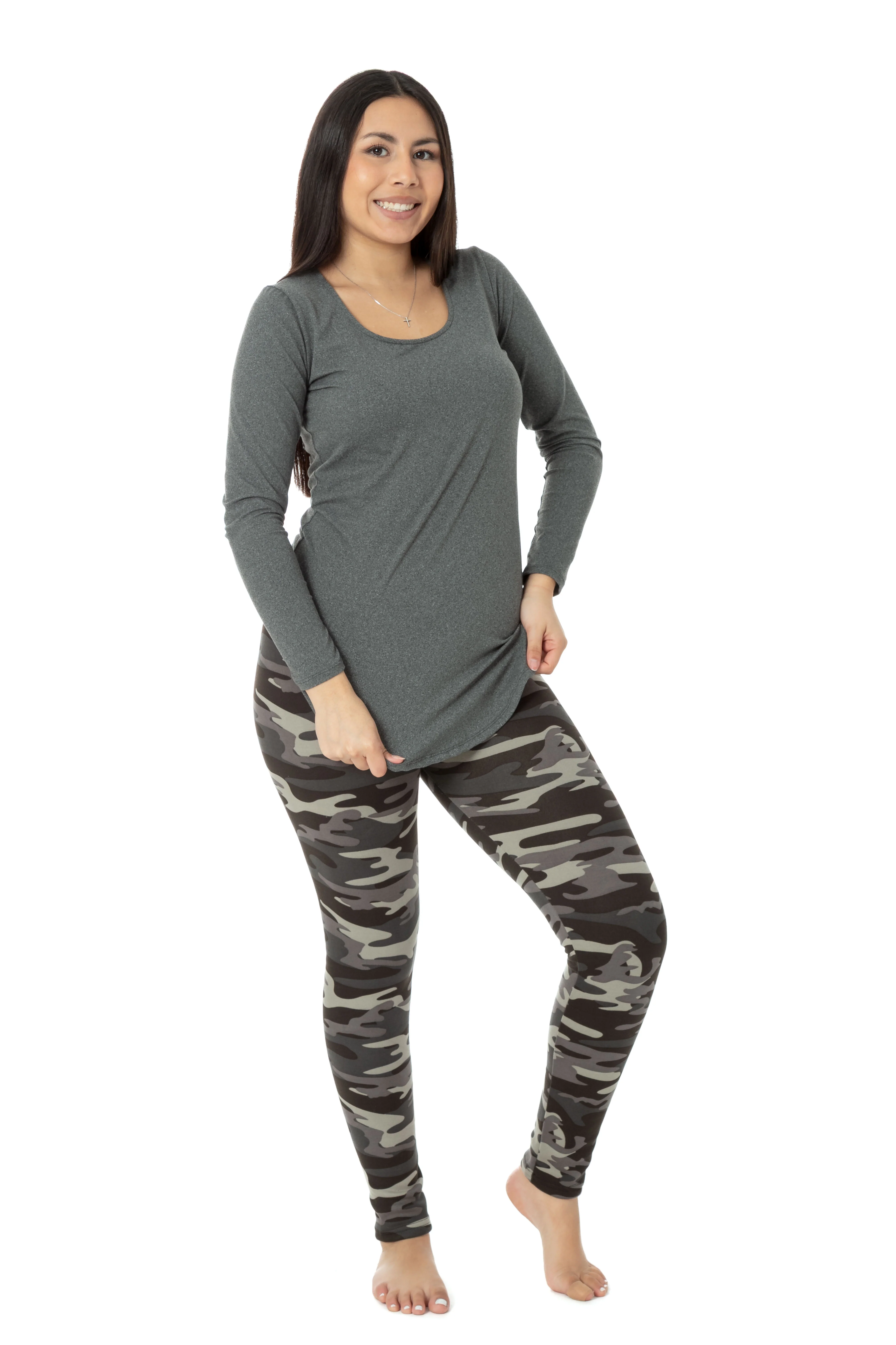 Camouflage - Cozy Lined Leggings - Image 7