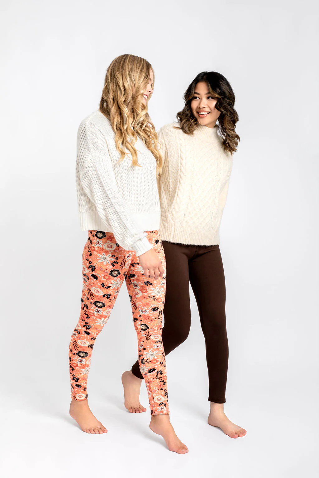 Brown - Cozy Lined Leggings - Image 11