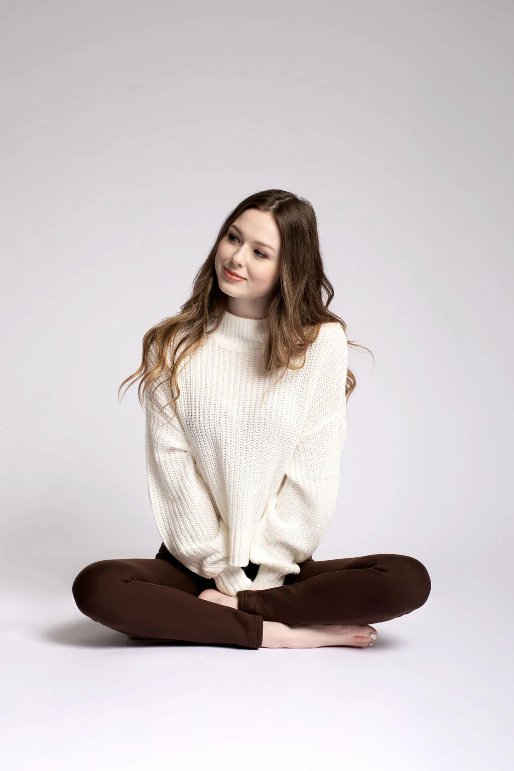 Brown - Cozy Lined Leggings - Image 4