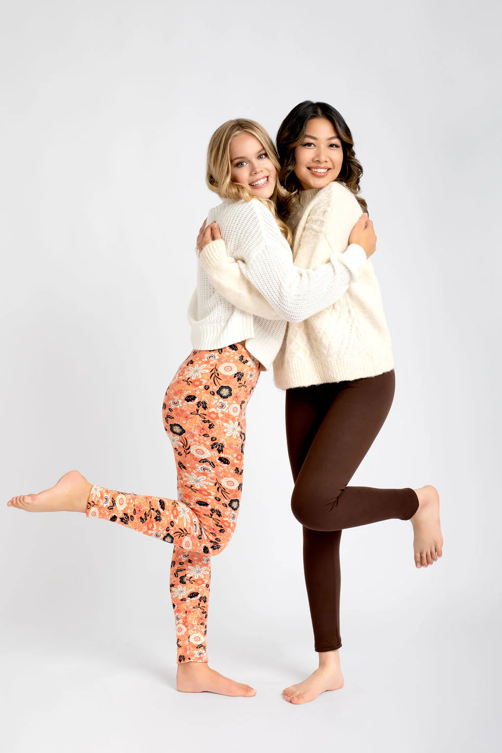 Brown - Cozy Lined Leggings - Image 7