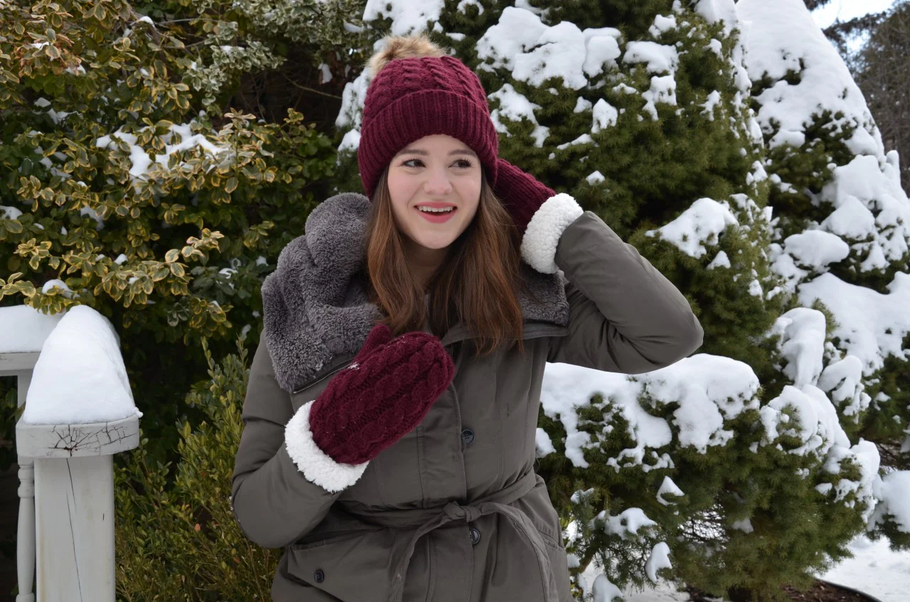 Burgundy - Cozy Lined Hat - Image 6