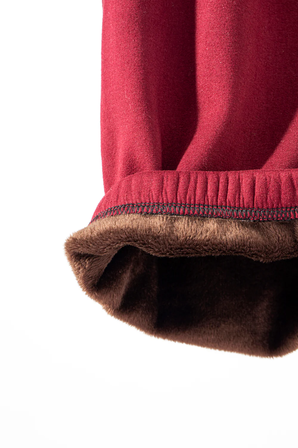 Burgundy - Cozy Lined Leggings - Image 7