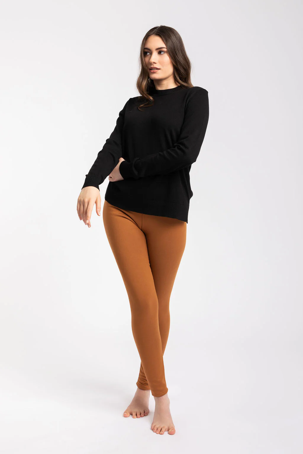 Caramel - Cozy Lined Leggings - Image 3