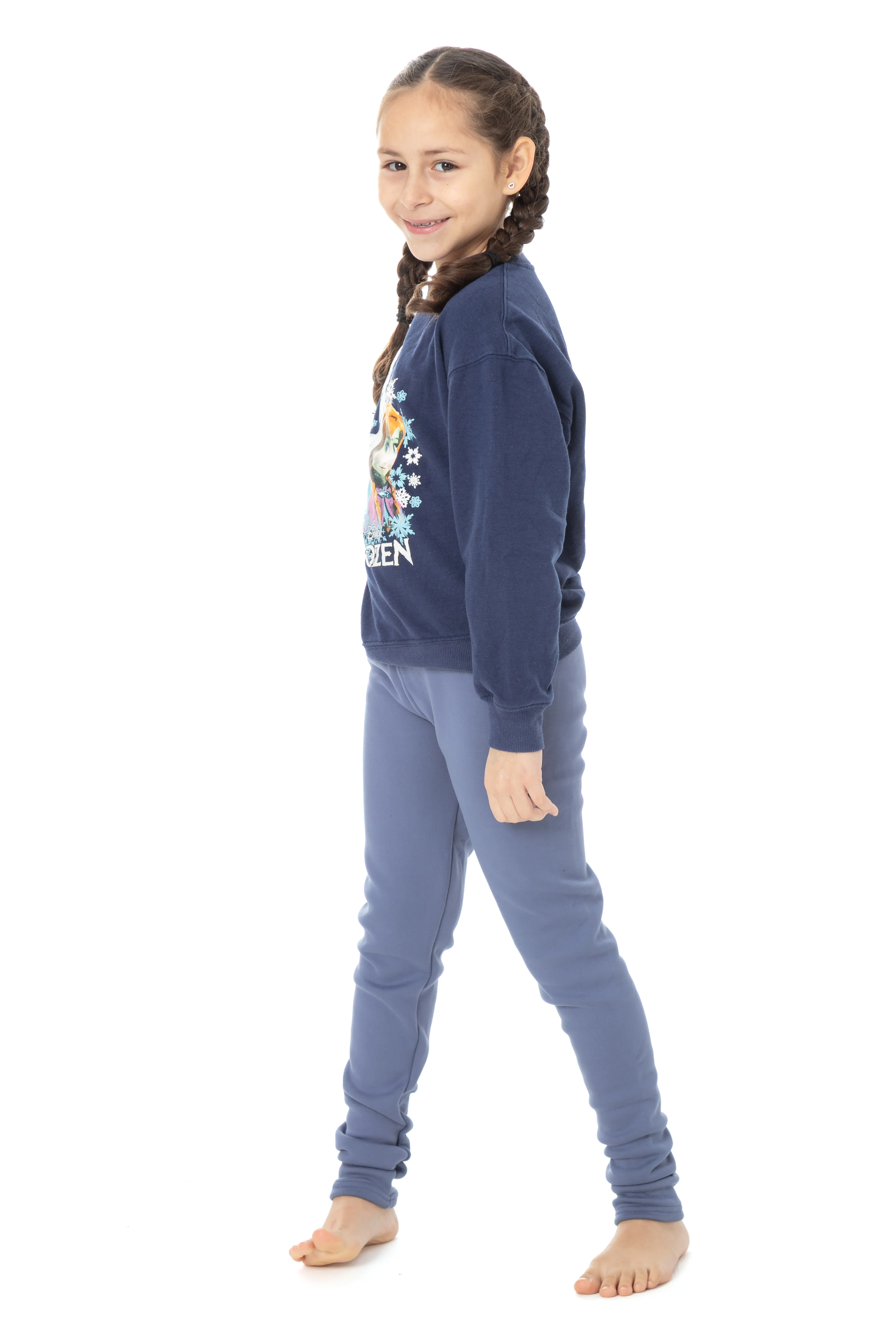 Cobalt Blue Kid's - Cozy Lined Leggings - Image 3