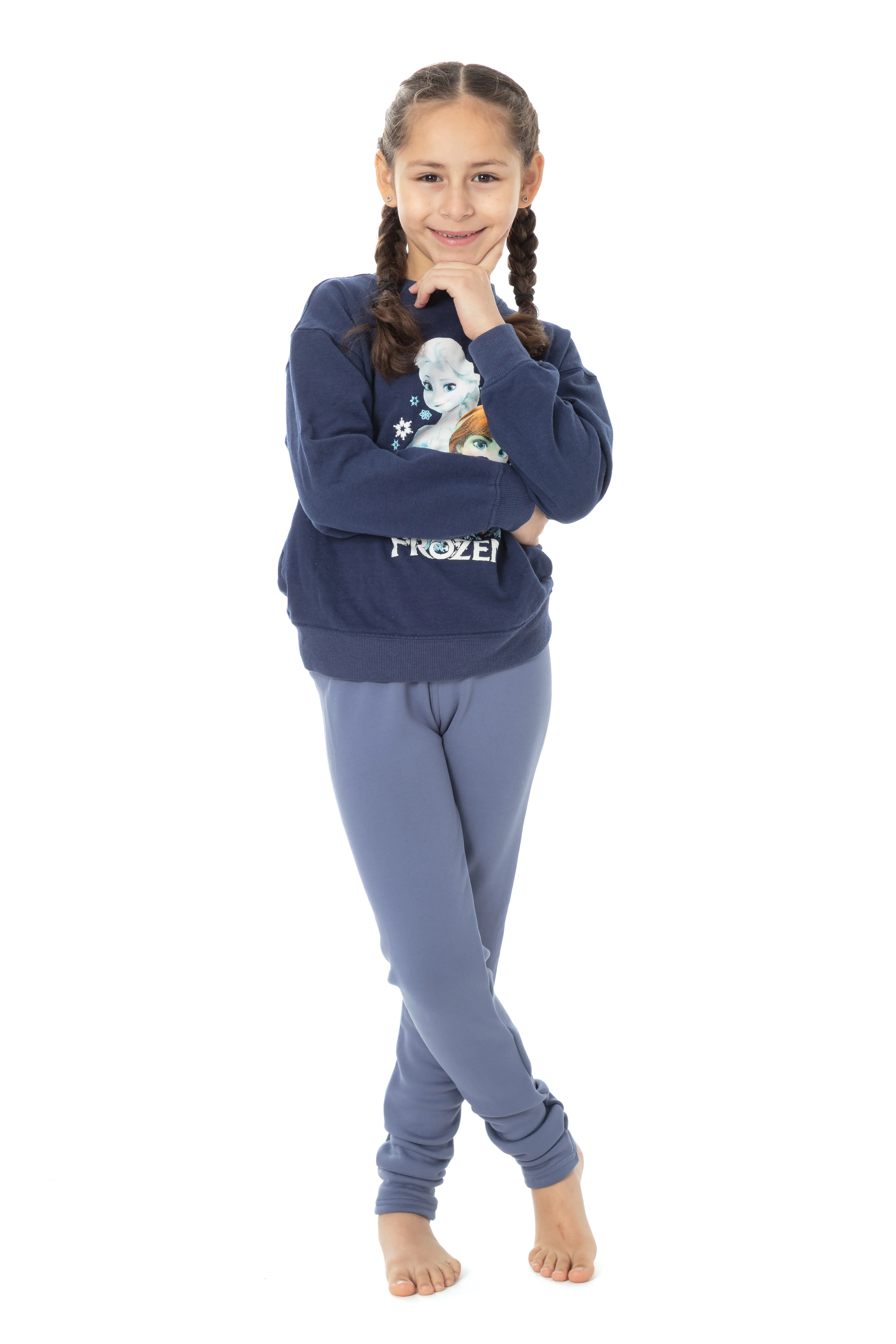 Cobalt Blue Kid's - Cozy Lined Leggings - Image 6