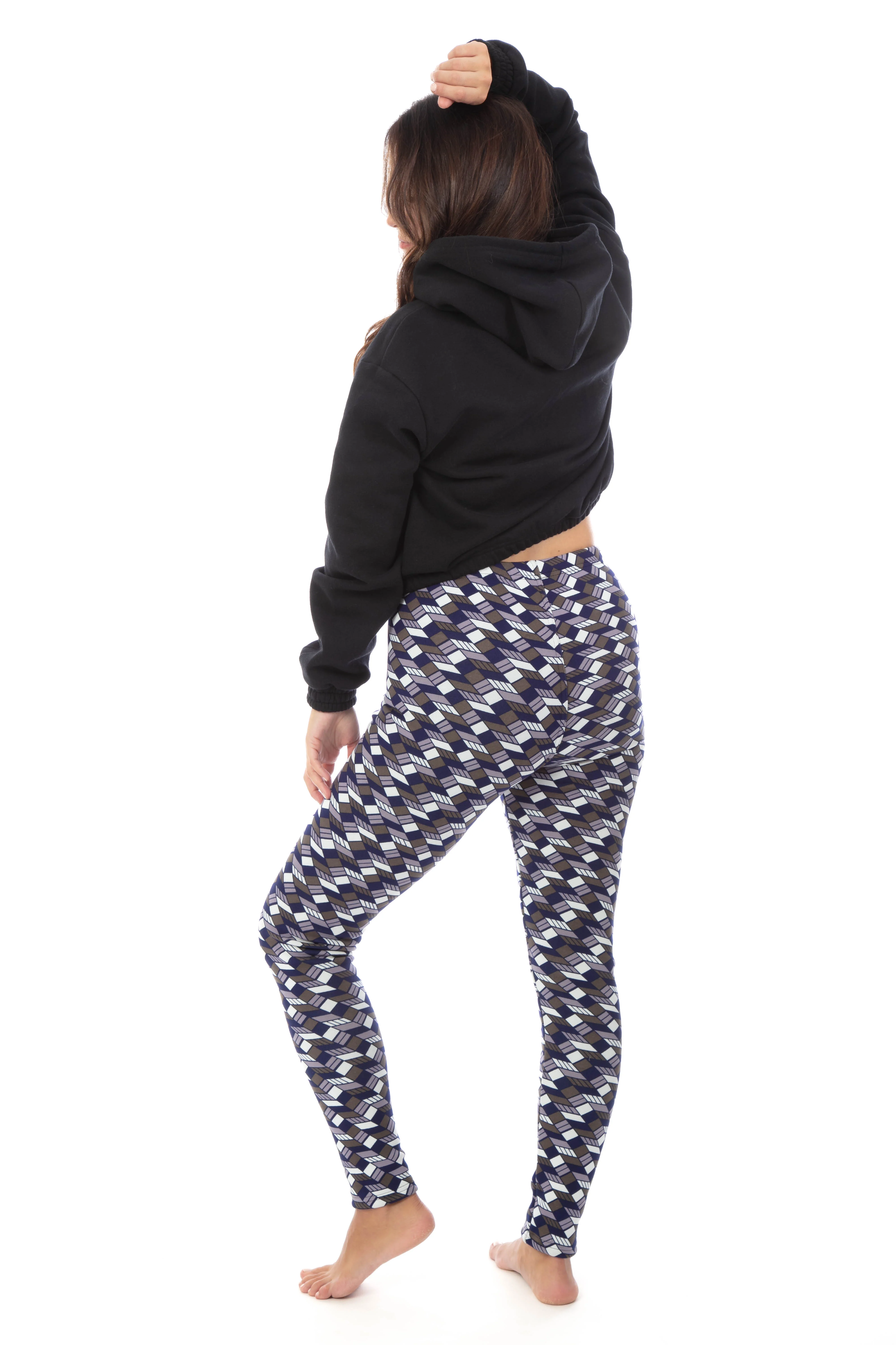 Colorful Geom - Cozy Lined Leggings - Image 5