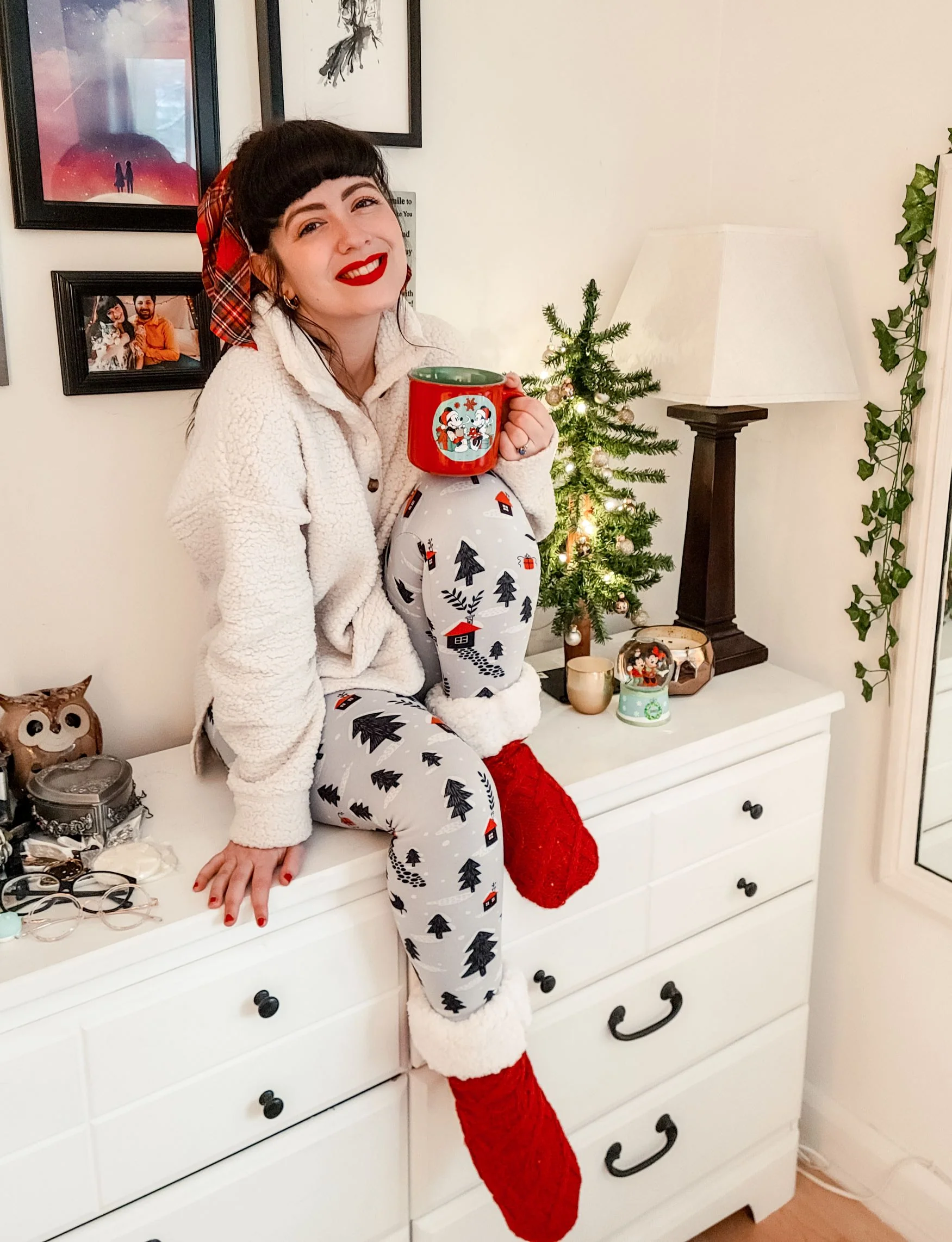 Red - Cozy Slipper Socks - Image 4
