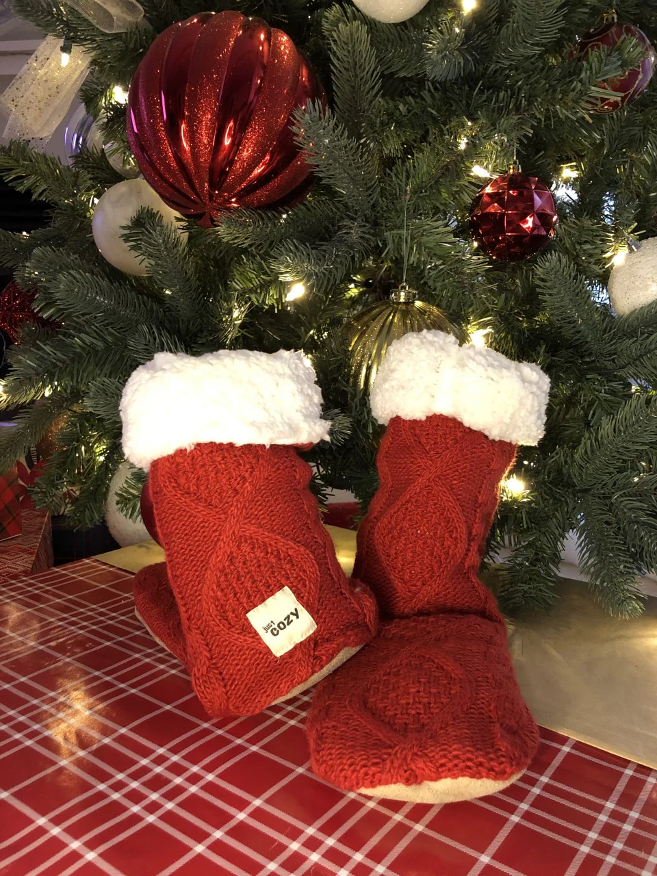 Red - Cozy Slipper Socks - Image 5