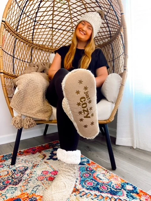 Beige - Cozy Slipper Socks - Image 8