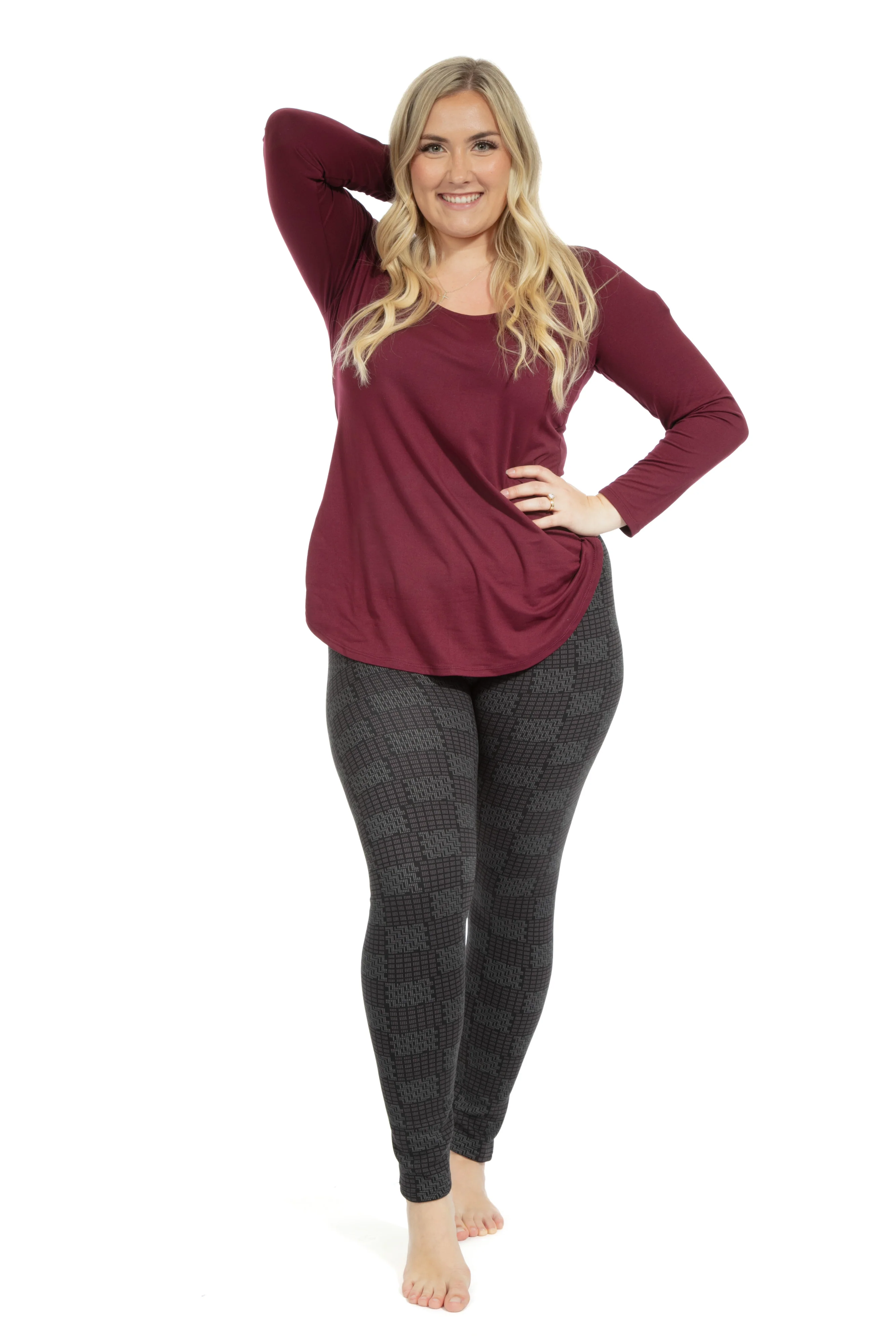Cyber - Cozy Lined Leggings - Image 2