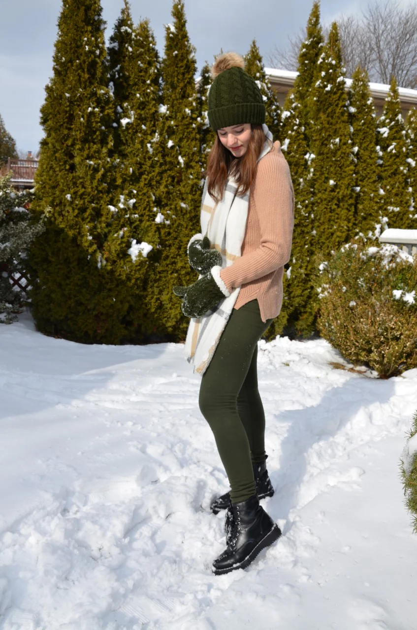 Dark Green - Cozy Lined Leggings - Image 11