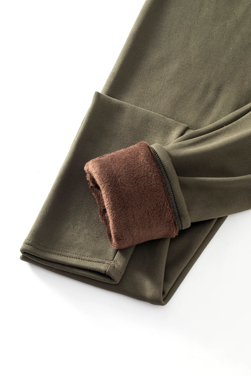 Dark Green - Cozy Lined Leggings - Image 8