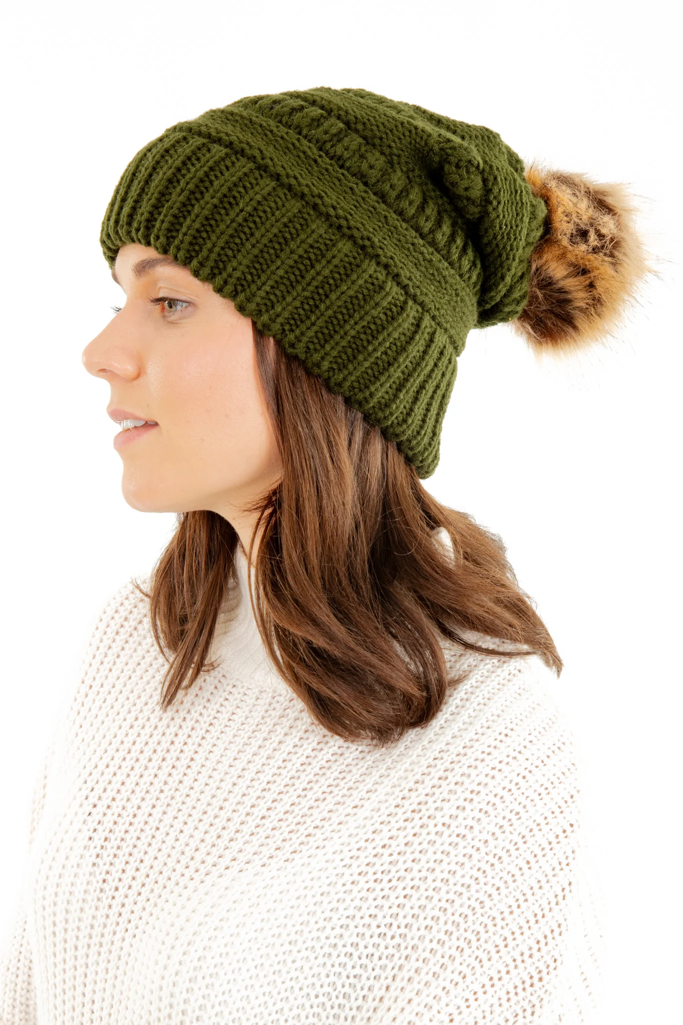 Green - Cozy Slouchy Beanie - Image 5