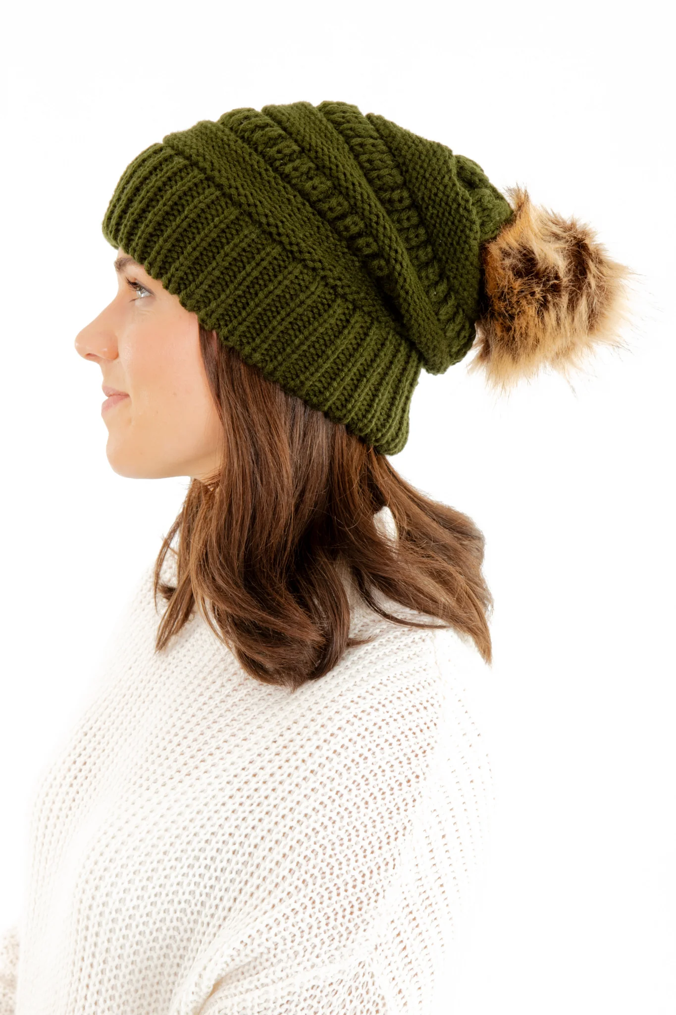 Green - Cozy Slouchy Beanie - Image 6