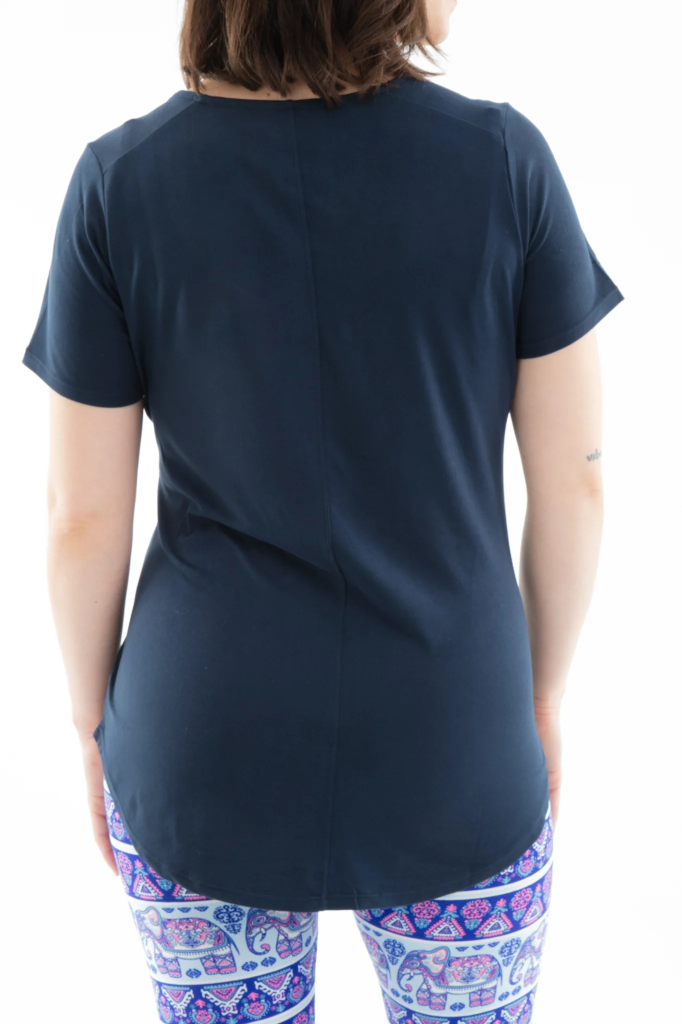 Deep Blue - Short Sleeve Tunic Top - Image 3