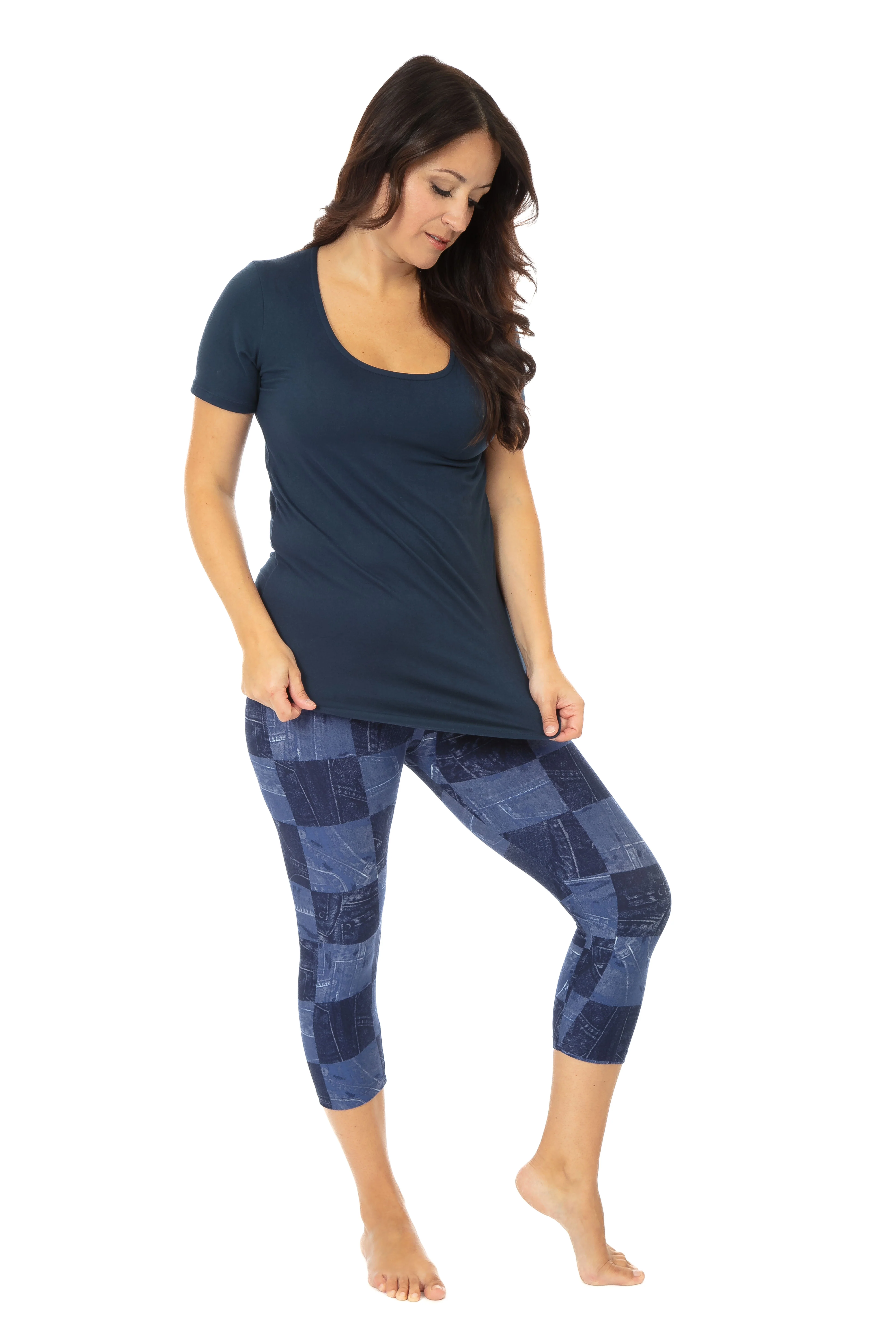 Denim Mosaic - Capris - Image 2