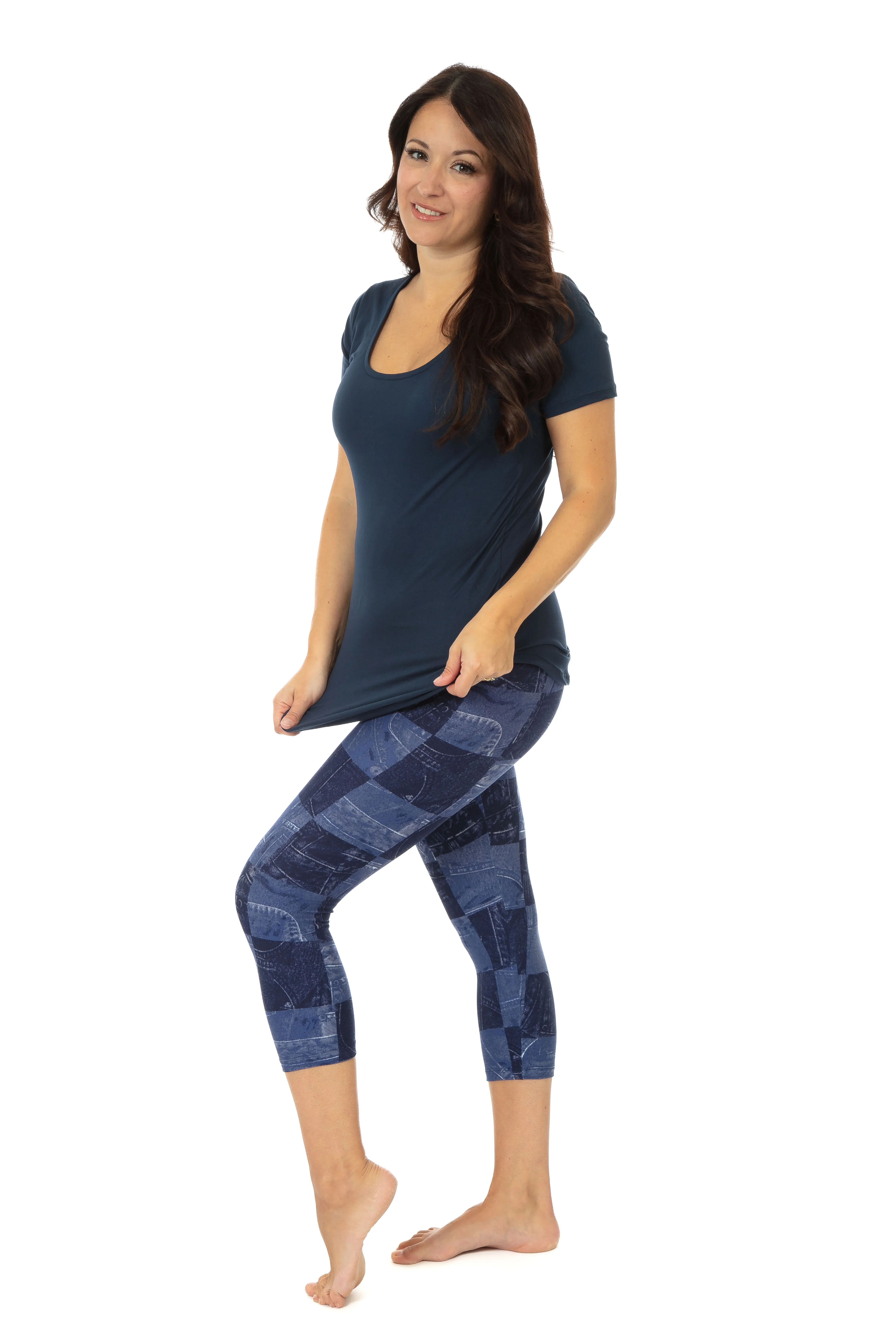 Denim Mosaic - Capris - Image 5