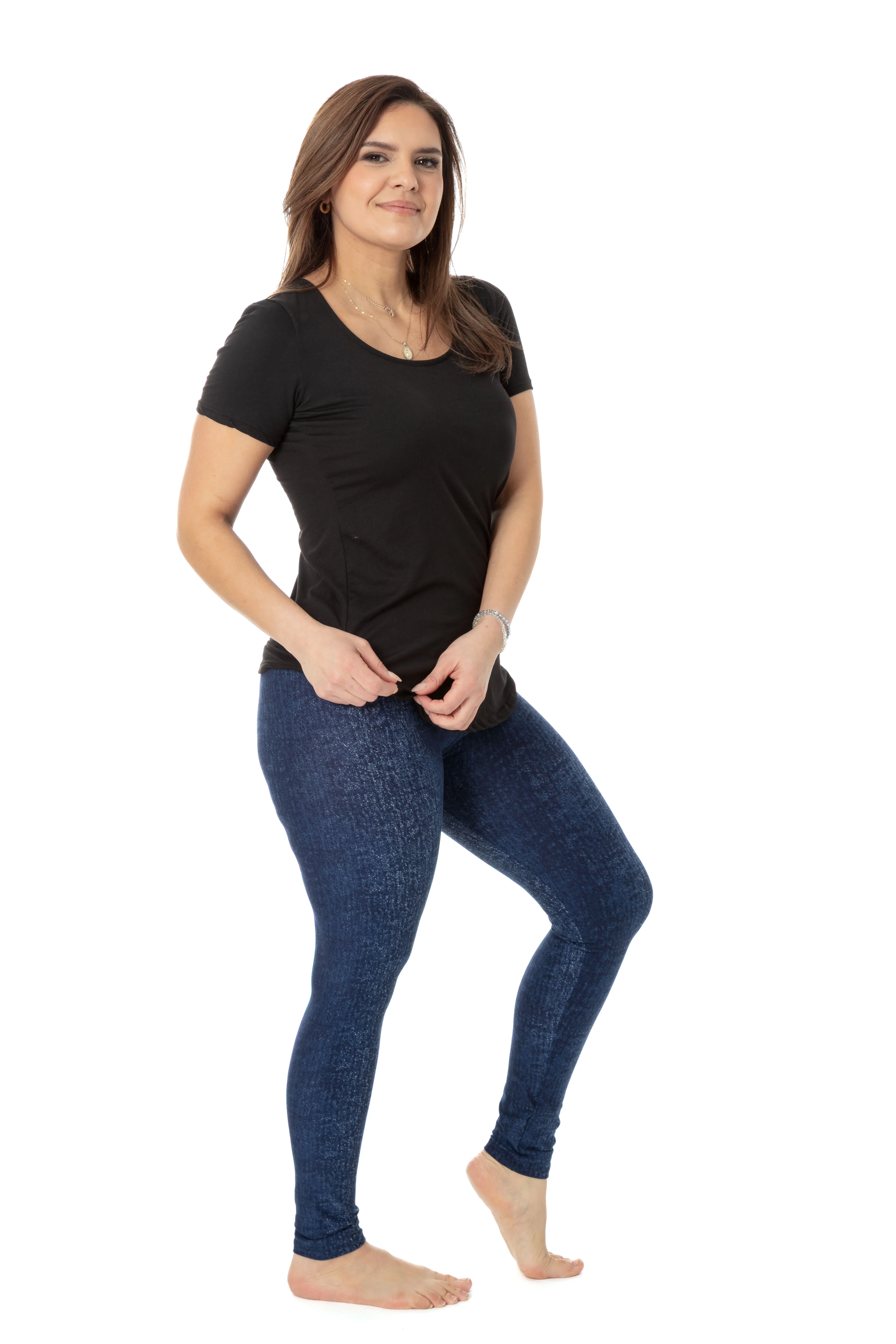 Dyed Denim - All Season Leggings - Image 3