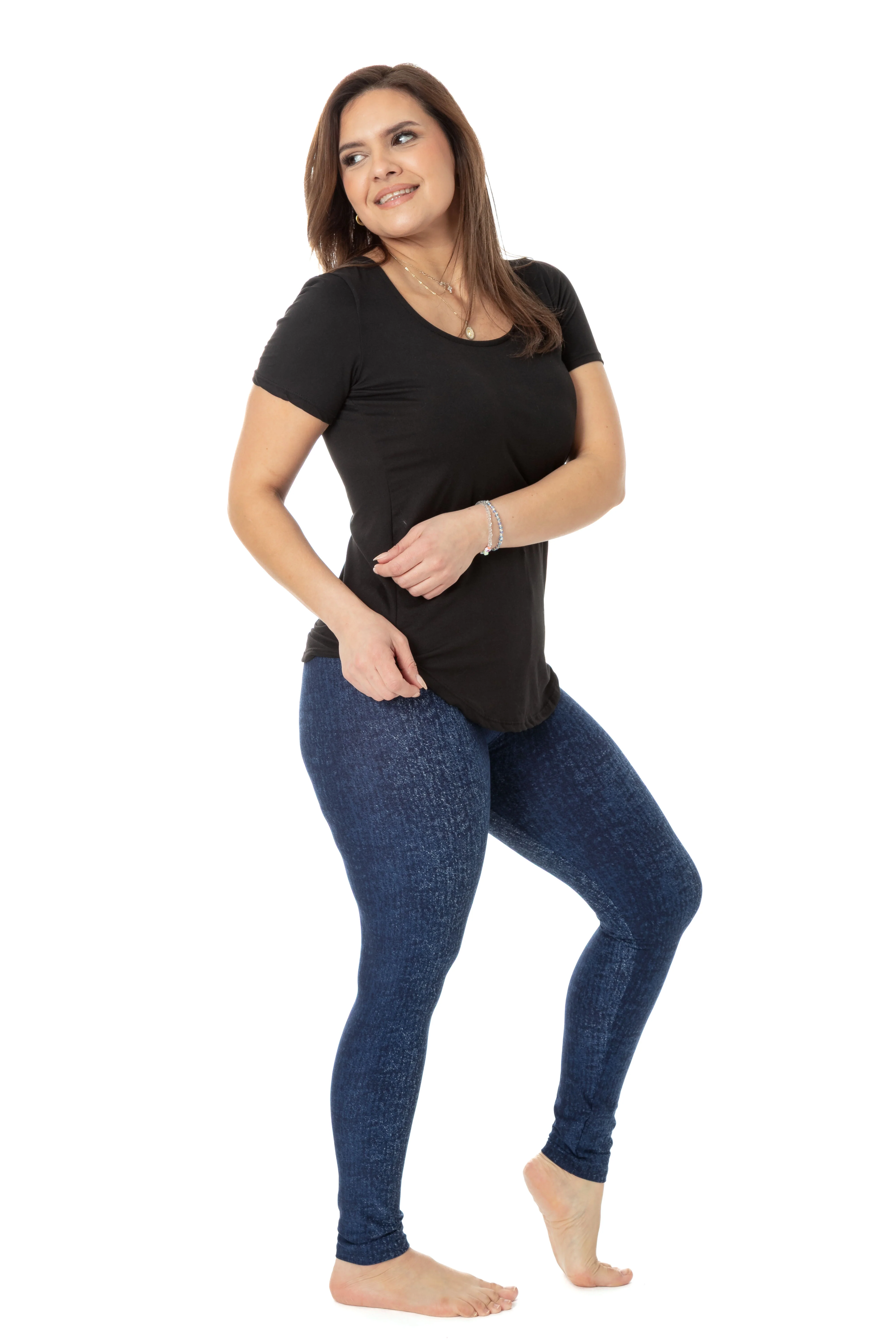 Dyed Denim - All Season Leggings - Image 4