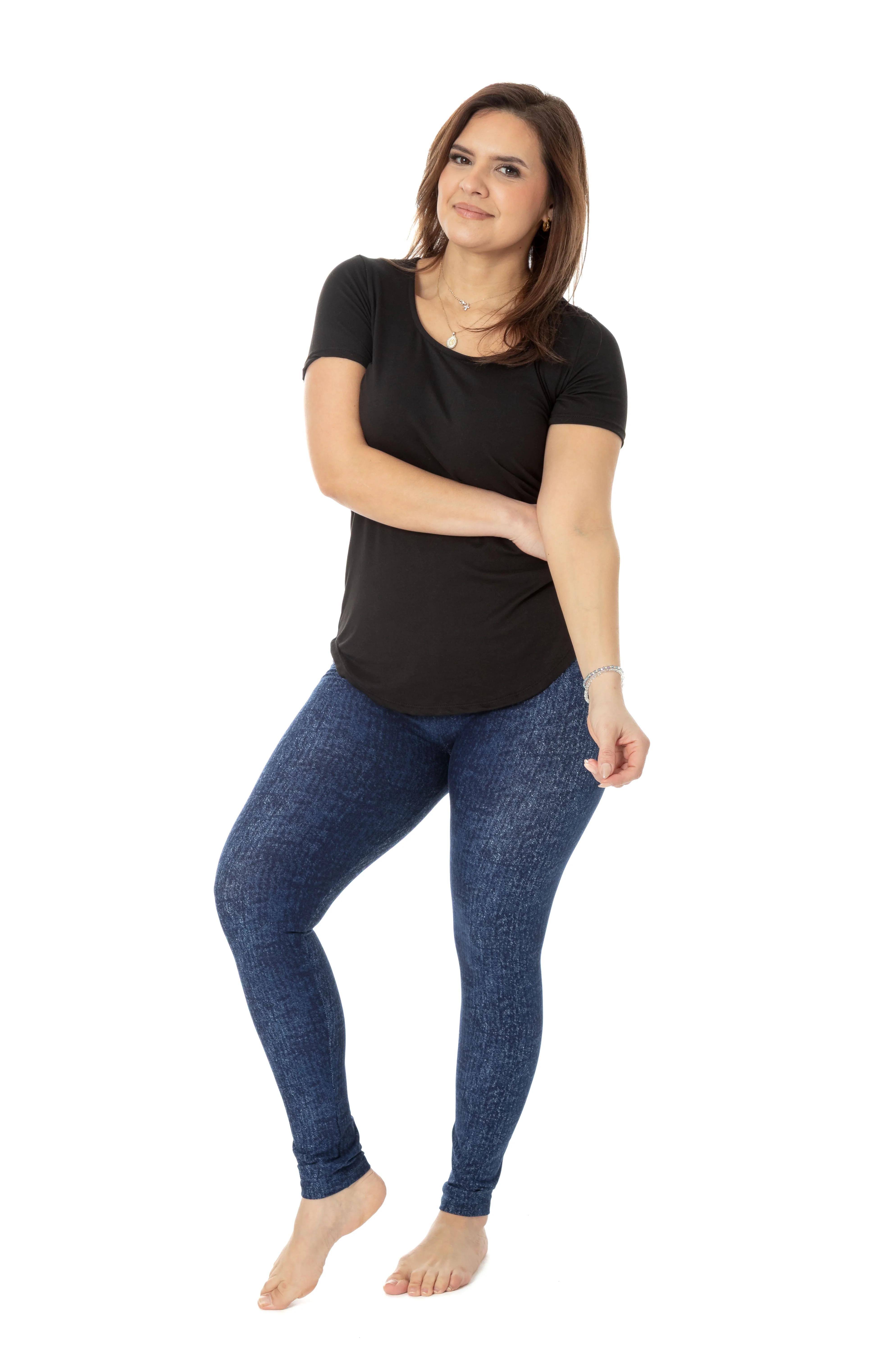 Dyed Denim - All Season Leggings - Image 6