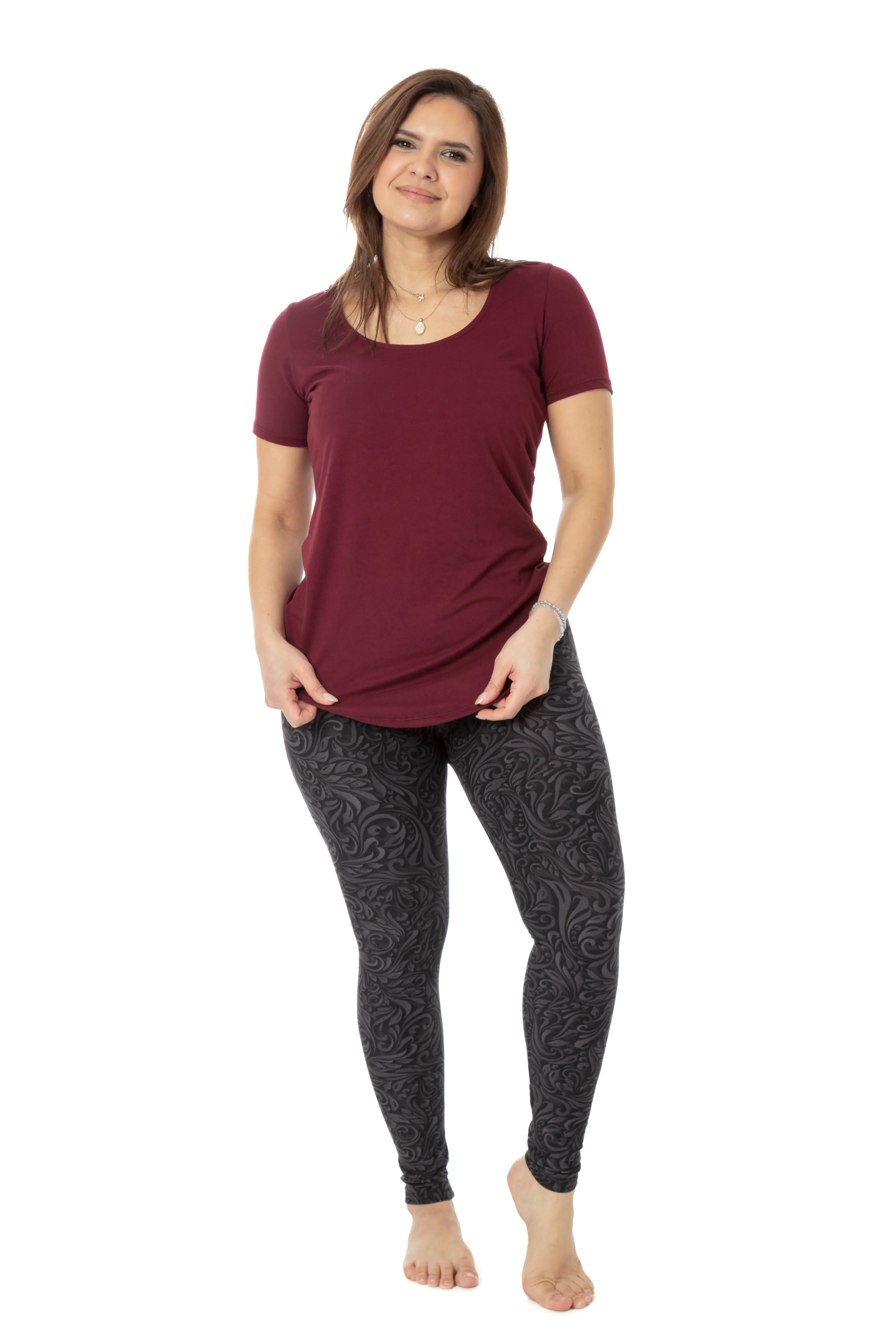 Flowery Grey - All Season Leggings - Image 2