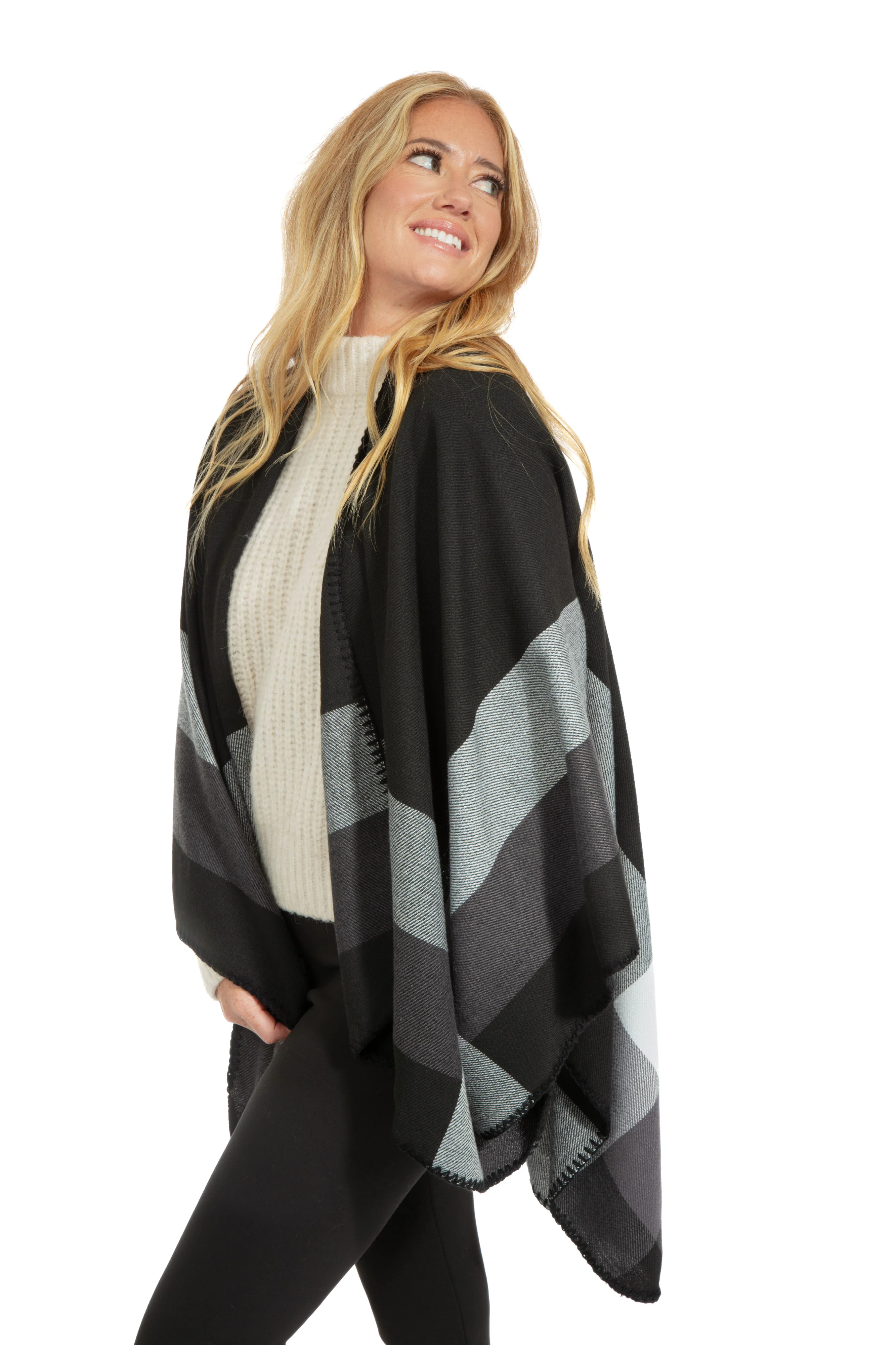 Glenys - Poncho Scarf - Image 3