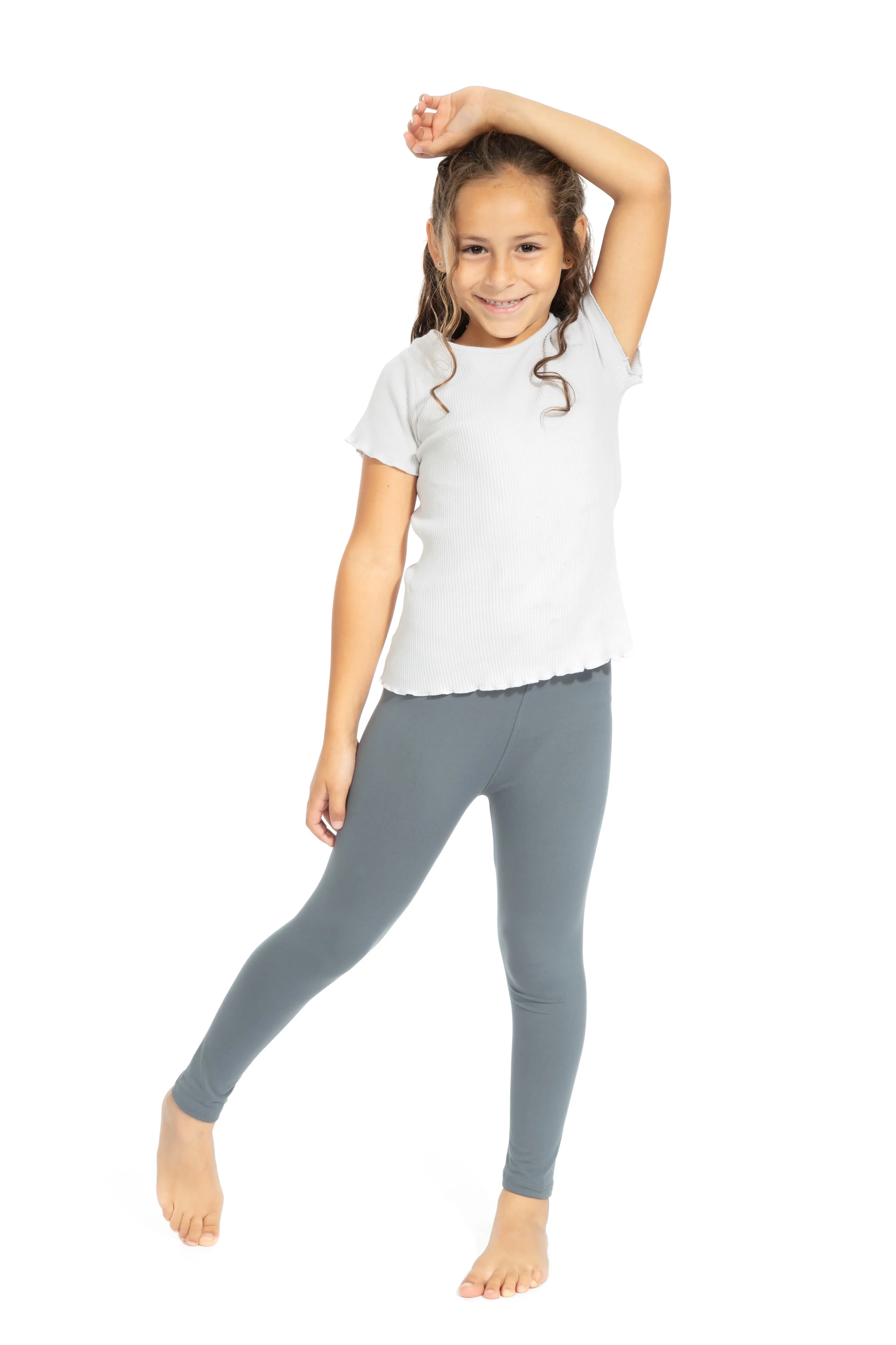 Gray Kid's - All Season Leggings - Image 3