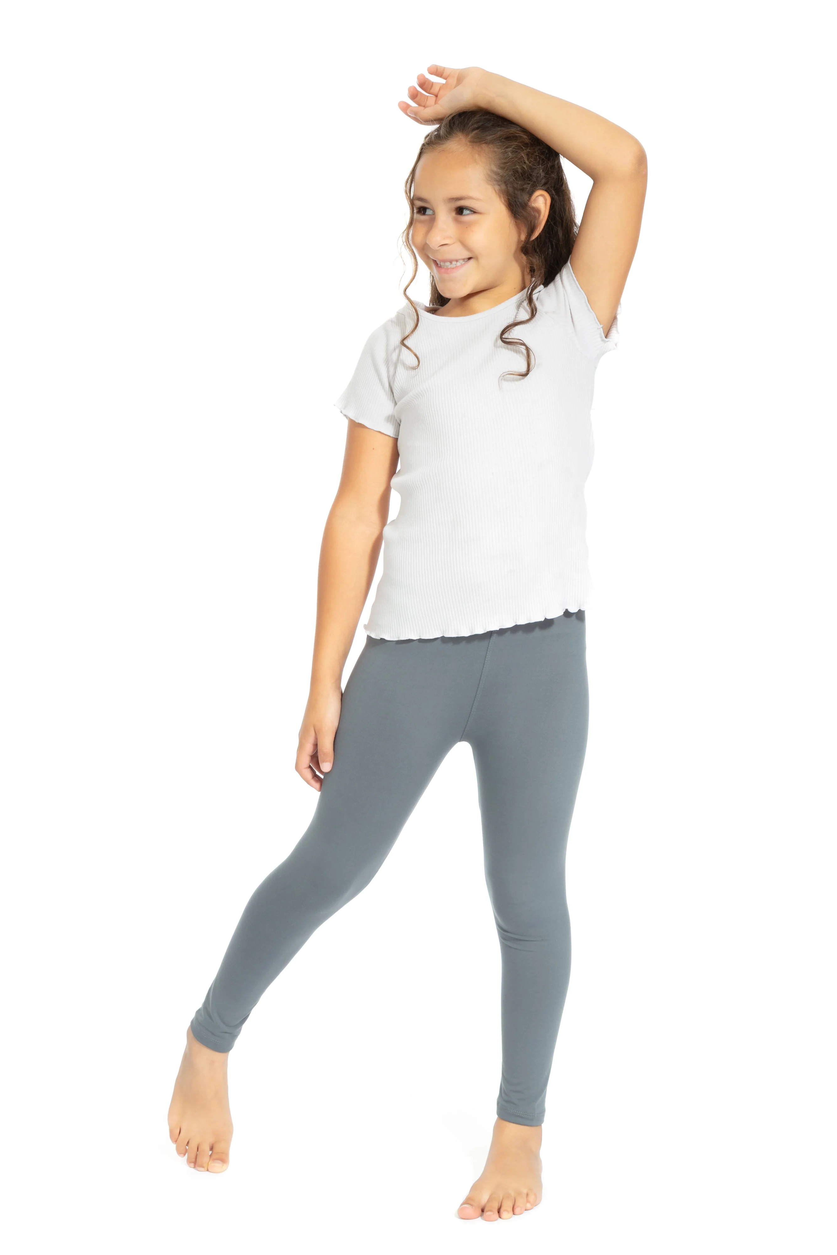 Gray Kid's - All Season Leggings - Image 4