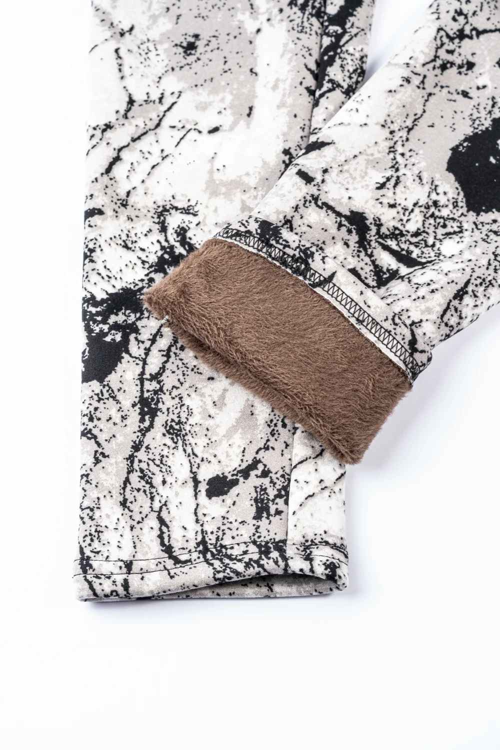 Gray Marble - Cozy Lined Leggings - Image 6