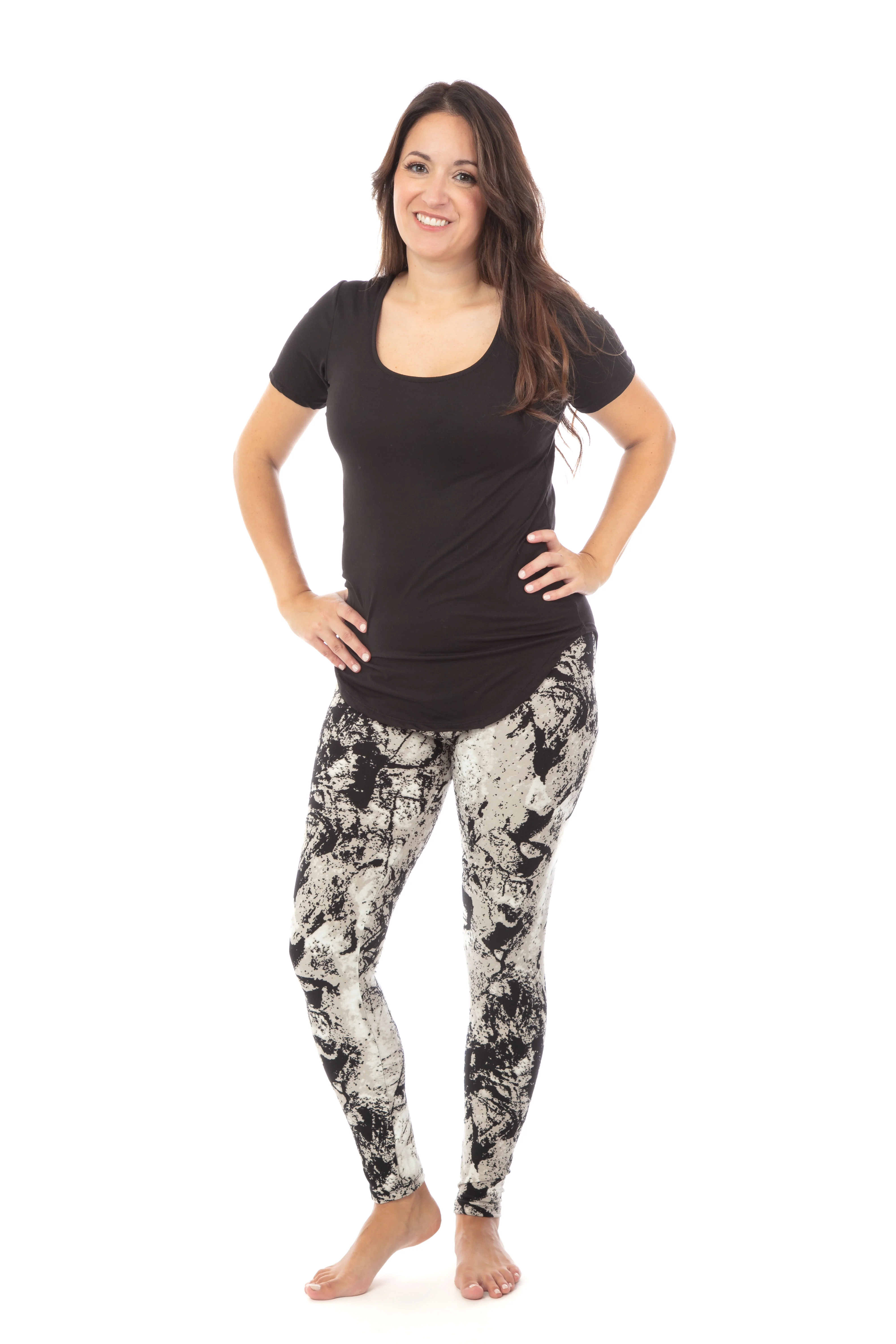 Gray Marble - All Season Leggings - Image 2