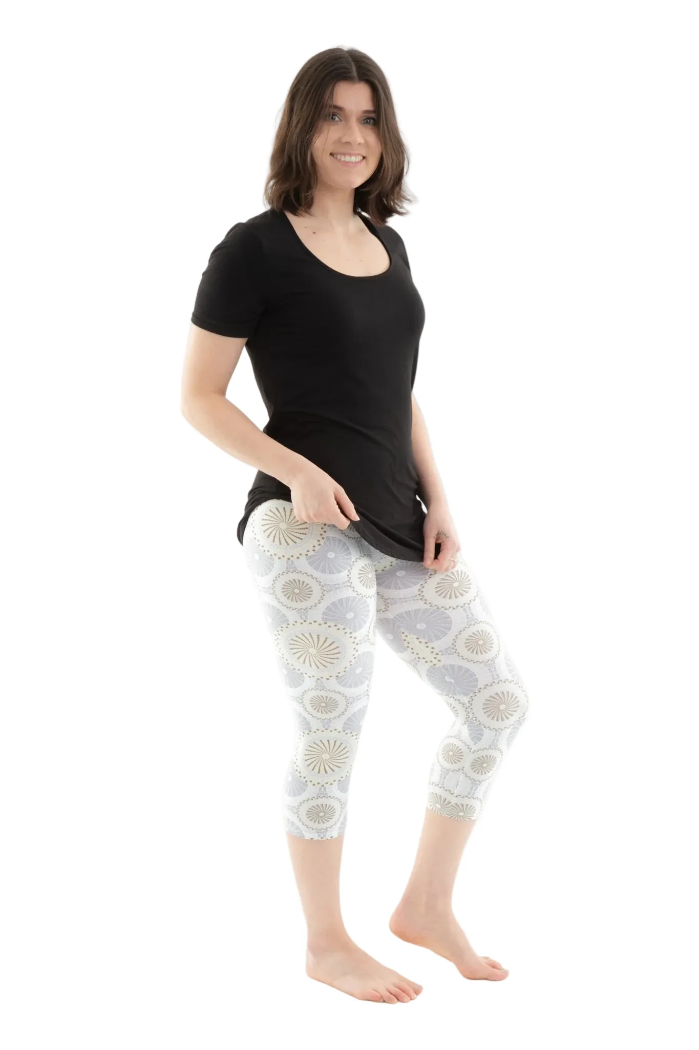 Gray Shapes - Capris - Image 2